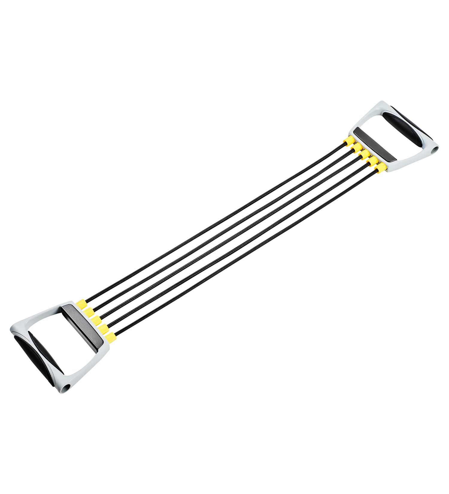 Bad Company Chest Expander | 5-Way Adjustable Resistance Bands with Handles | Home Fitness Training Equipment - Buy Online on SooperMarket.com