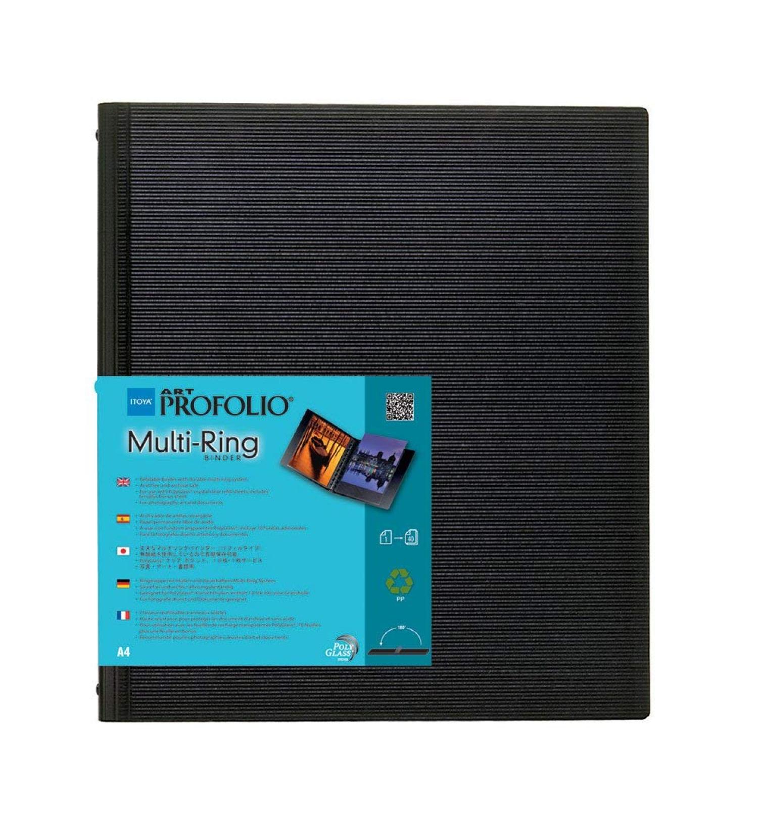 ProFolio by Itoya Multi-Ring Refillable Binder - A4 Size | 8.3 x 11.7 Inches - Buy Online on SooperMarket.com