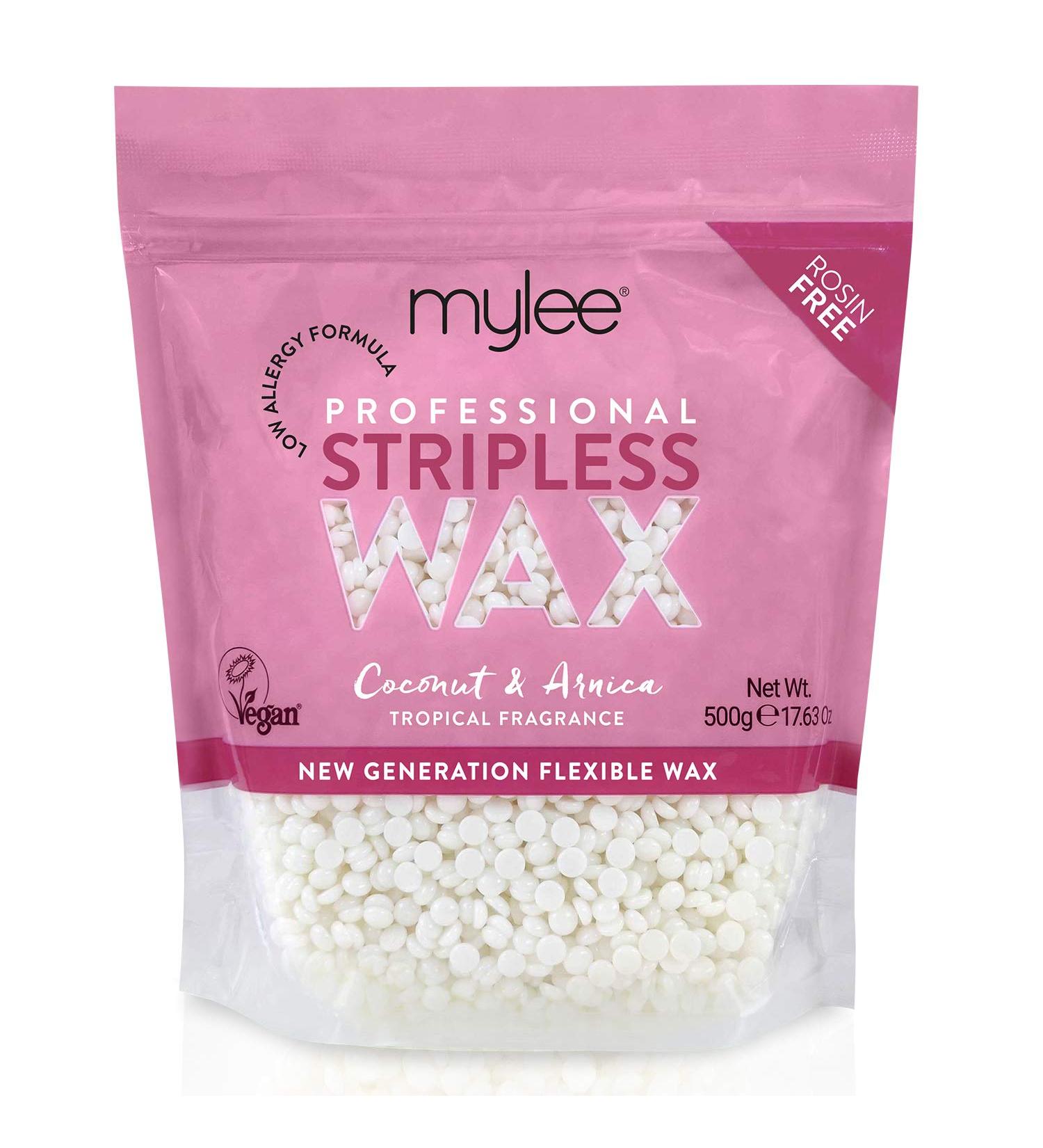 Mylee Professional Hard Wax Beads 500g - Coconut & Arnica | Stripless Depilatory Waxing Pellets for Painless Hair Removal on Full Body, Face & Bikini Line - Buy Online on SooperMarket.com