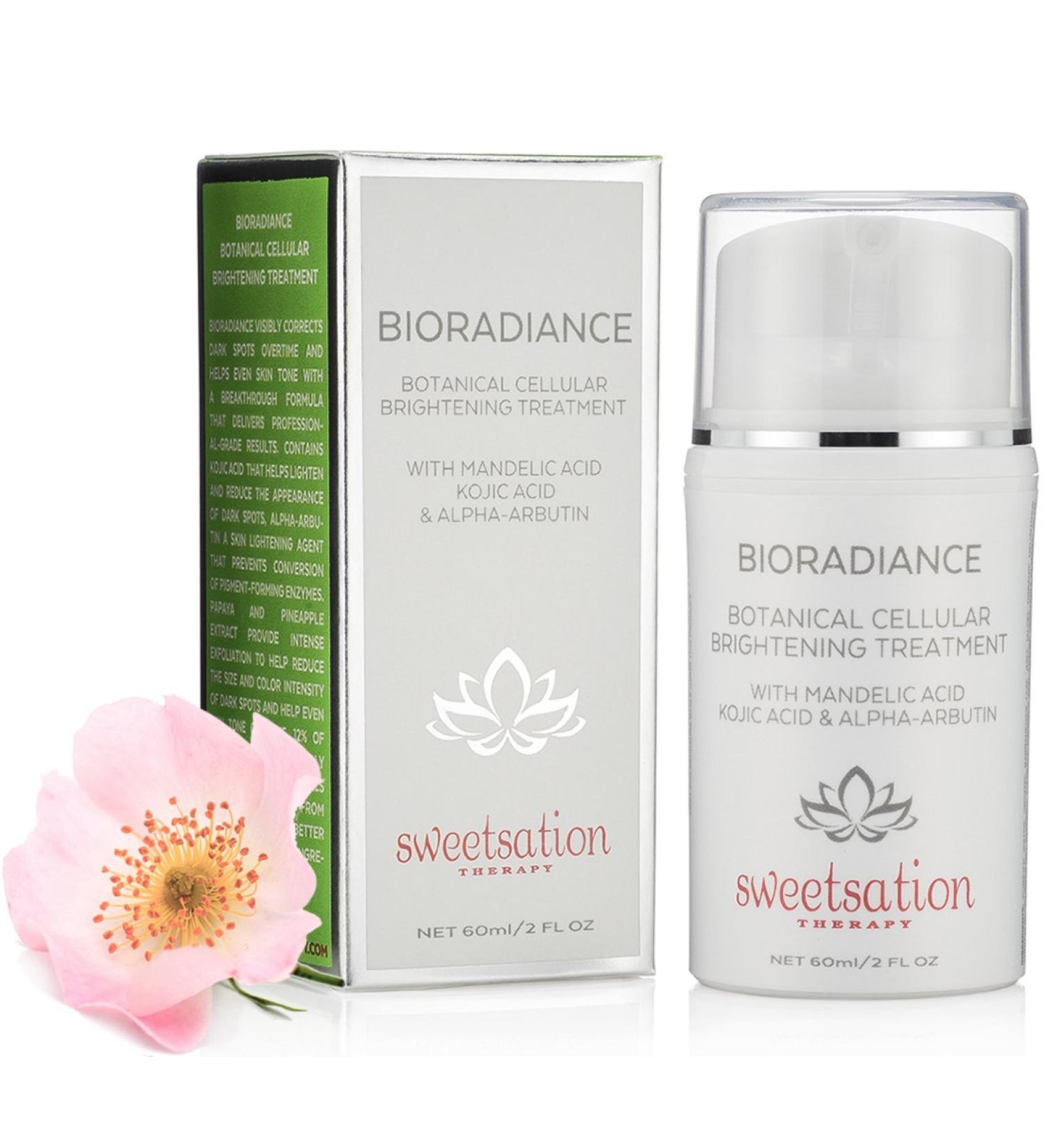 BioRadiance Botanical Cellular Brightening Treatment | Mandelic Acid Kojic Acid & Alpha-Arbutin - 60ml | Shop Internationally - Buy Online on SooperMarket.com