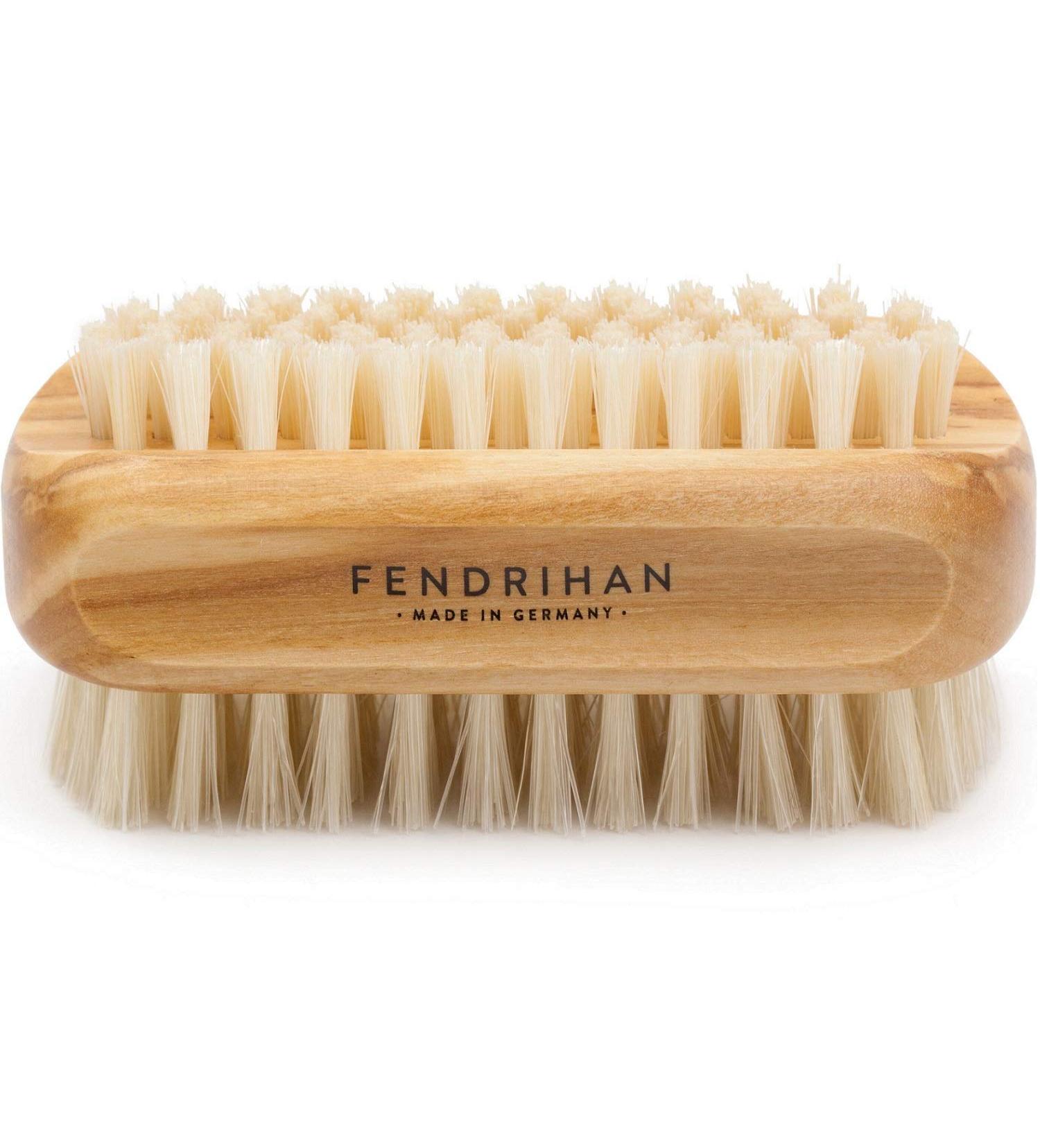 Premium Boar Bristle Nail Brush | Olive Wood Handle | Made in Germany - Buy Online on SooperMarket.com