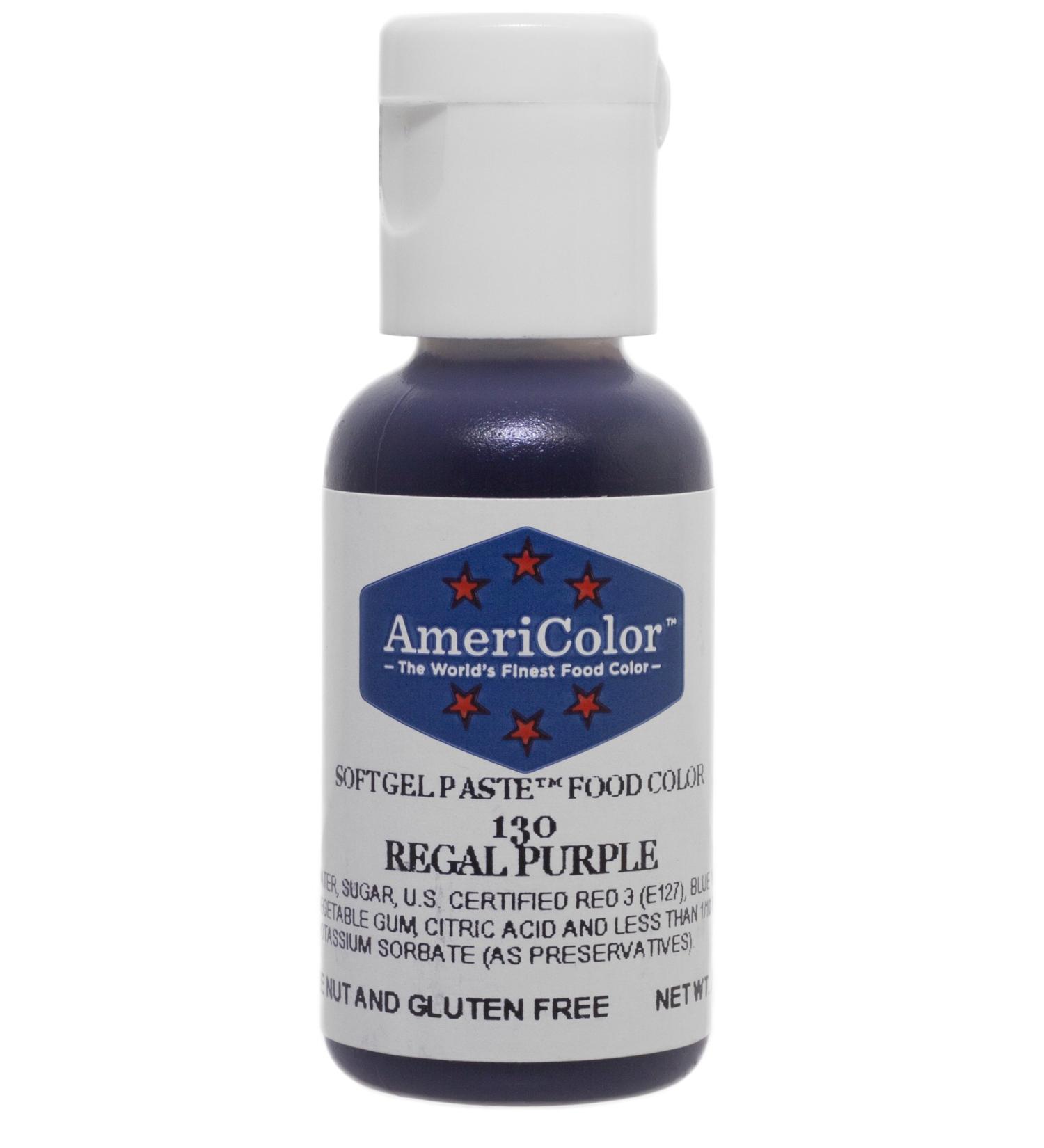 Americolor Soft Gel Paste Food Color.75-Ounce, Regal Purple
