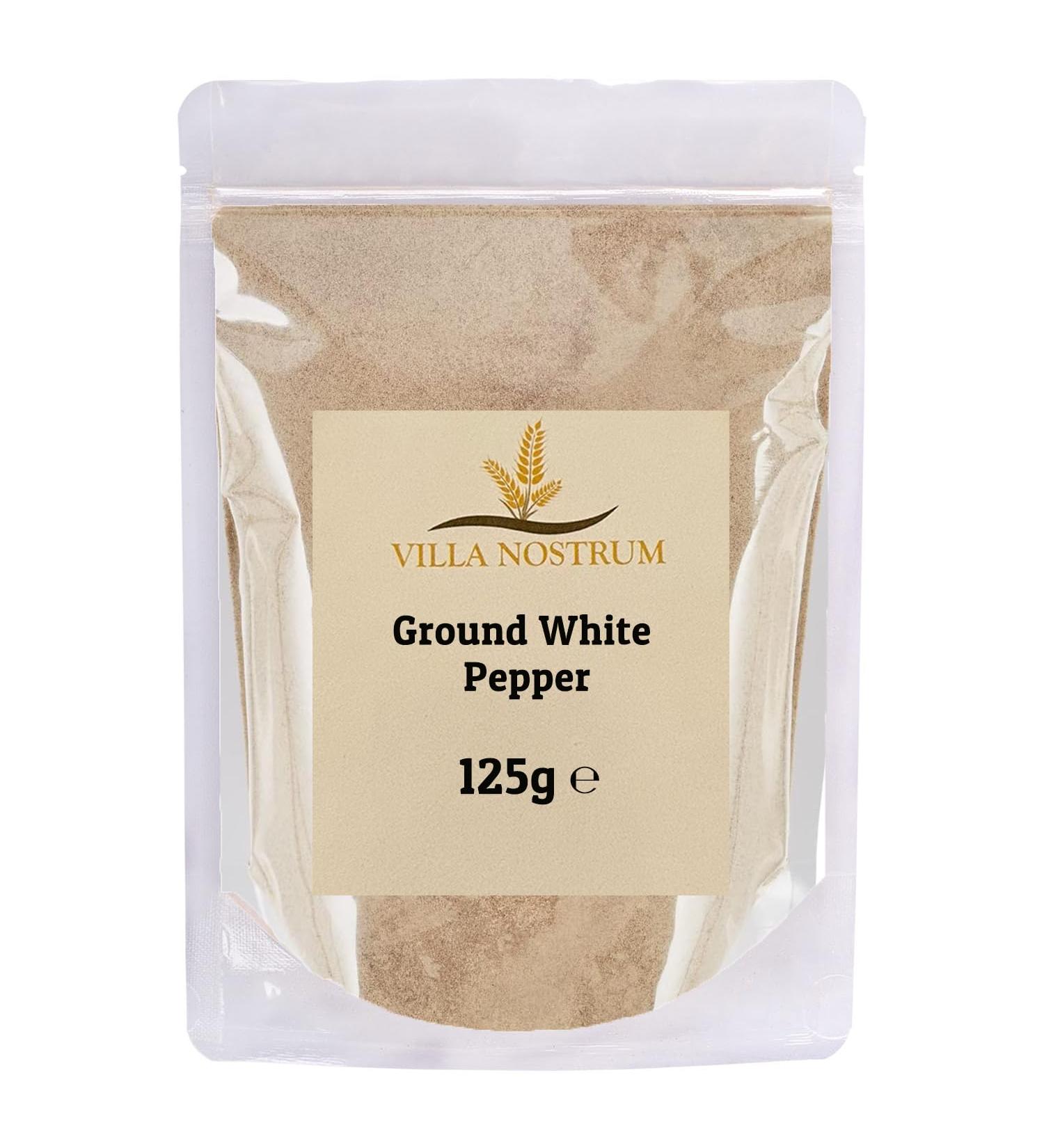 Ground White Pepper 125g by Villa Nostrum