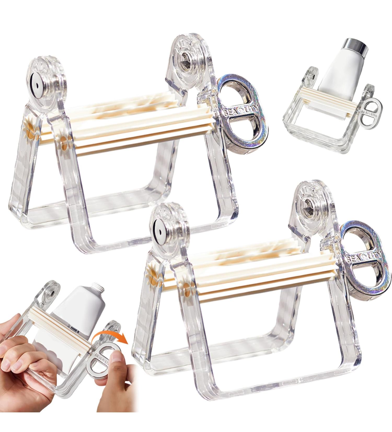 Toothpaste Squeezer Roller Toothpaste Tube Squeezer Tool 2Pcs Plastic Toothpaste Tube Squeezer Toothpaste Roller Dispenser with Rotatable Handle Toothpaste Seat Holder Stand Puts an End to Waste - Buy Online on SooperMarket.com