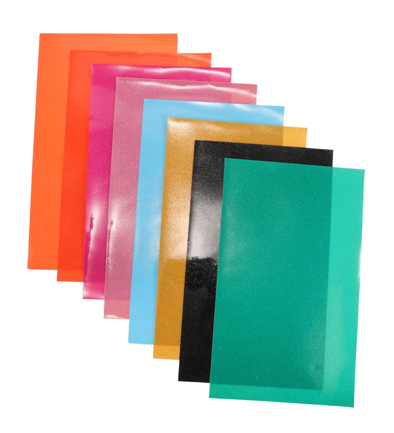 Anneome Fake Jelly Leather 8 Sheets Jelly Leather Earring Making Materials Furniture Upholstery Fabric Earrings Glossy - Buy Online on SooperMarket.com