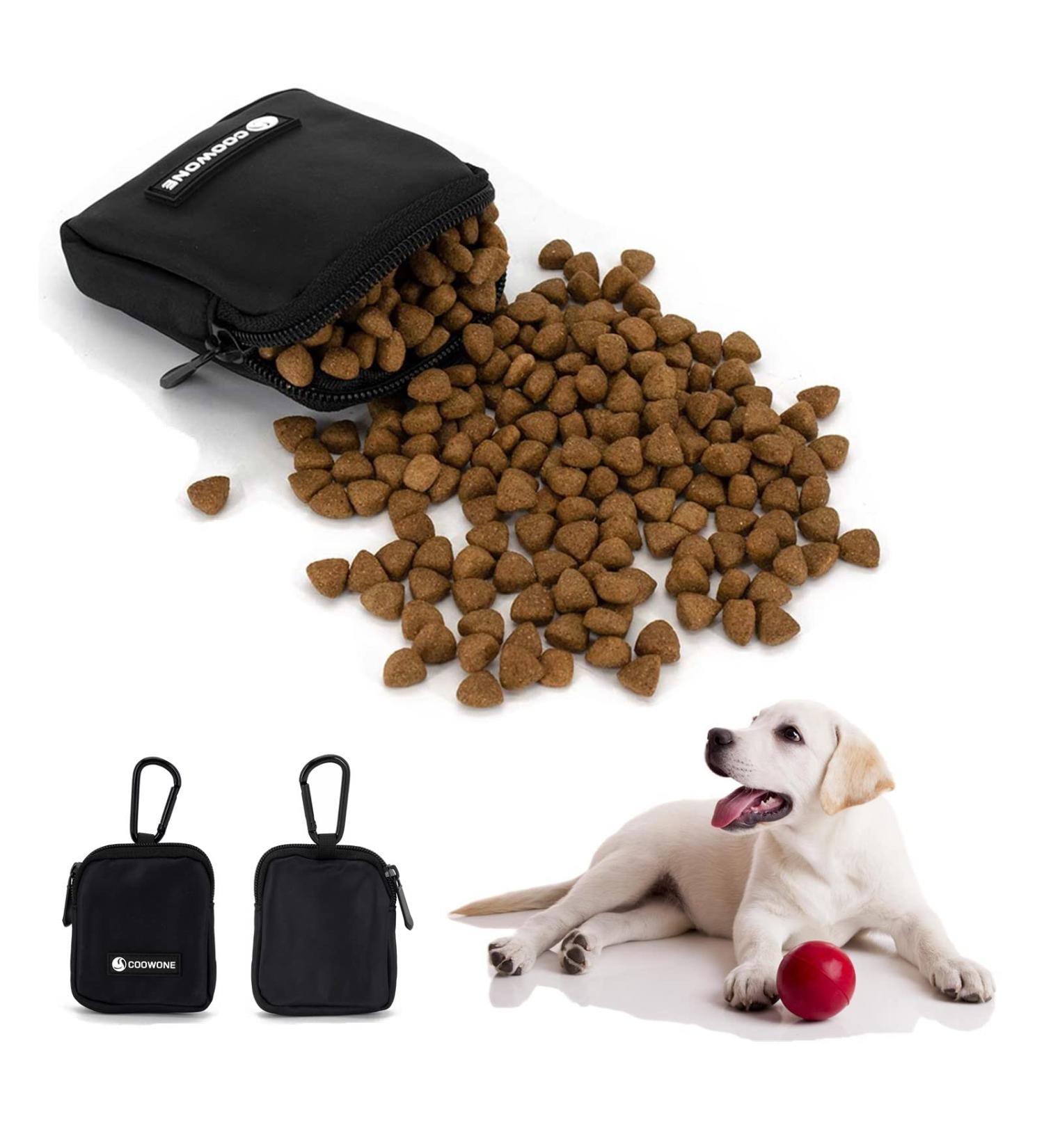 COOWOON Waterproof Dog Treats & Hand-Free Training Bags | Ideal for Dog Training - Black 3.0 - Buy Online on SooperMarket.com