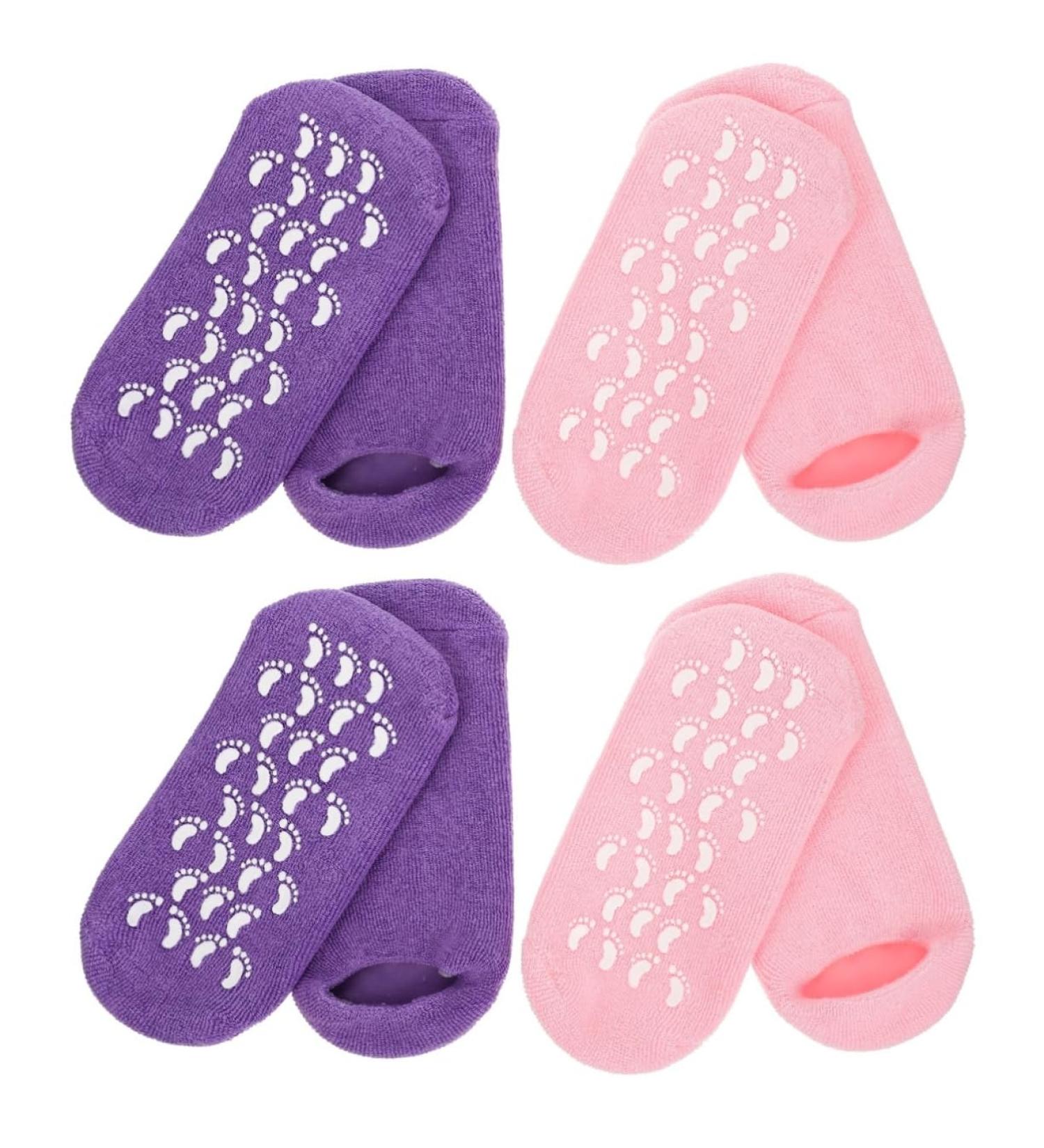 Beavorty 4 Pairs Gel Socks Miss Commodity Spa Cotton Yarn - Buy Online on SooperMarket.com