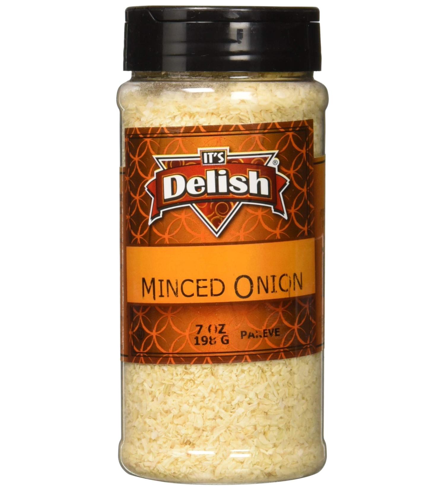 Organic Minced Onion 7oz Medium Jar by Its Delish - Premium Quality Seasoning - Pack of 1 - Buy Online on SooperMarket.com