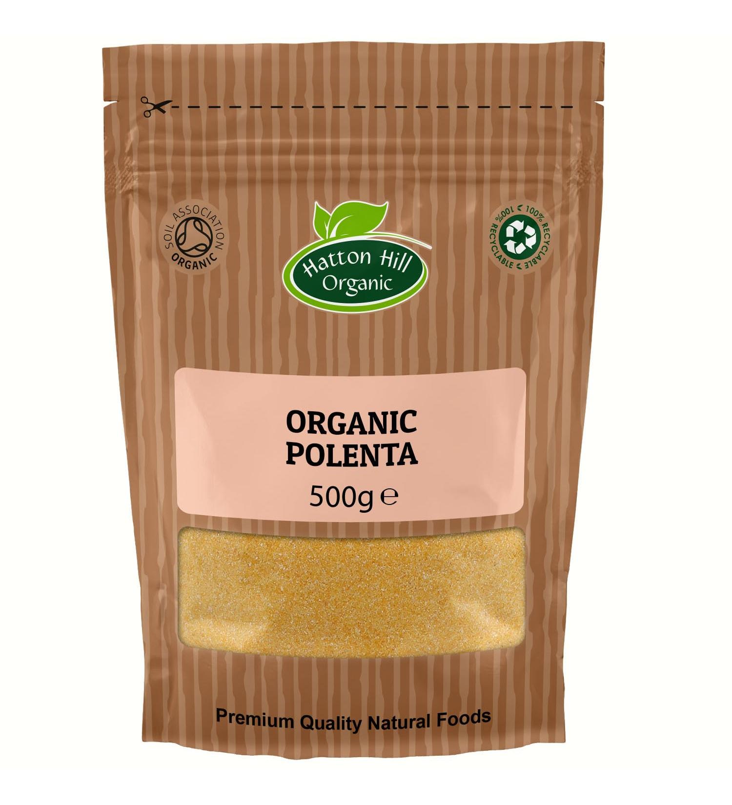 Organic Polenta 500g by Hatton Hill Organic - Free UK Delivery