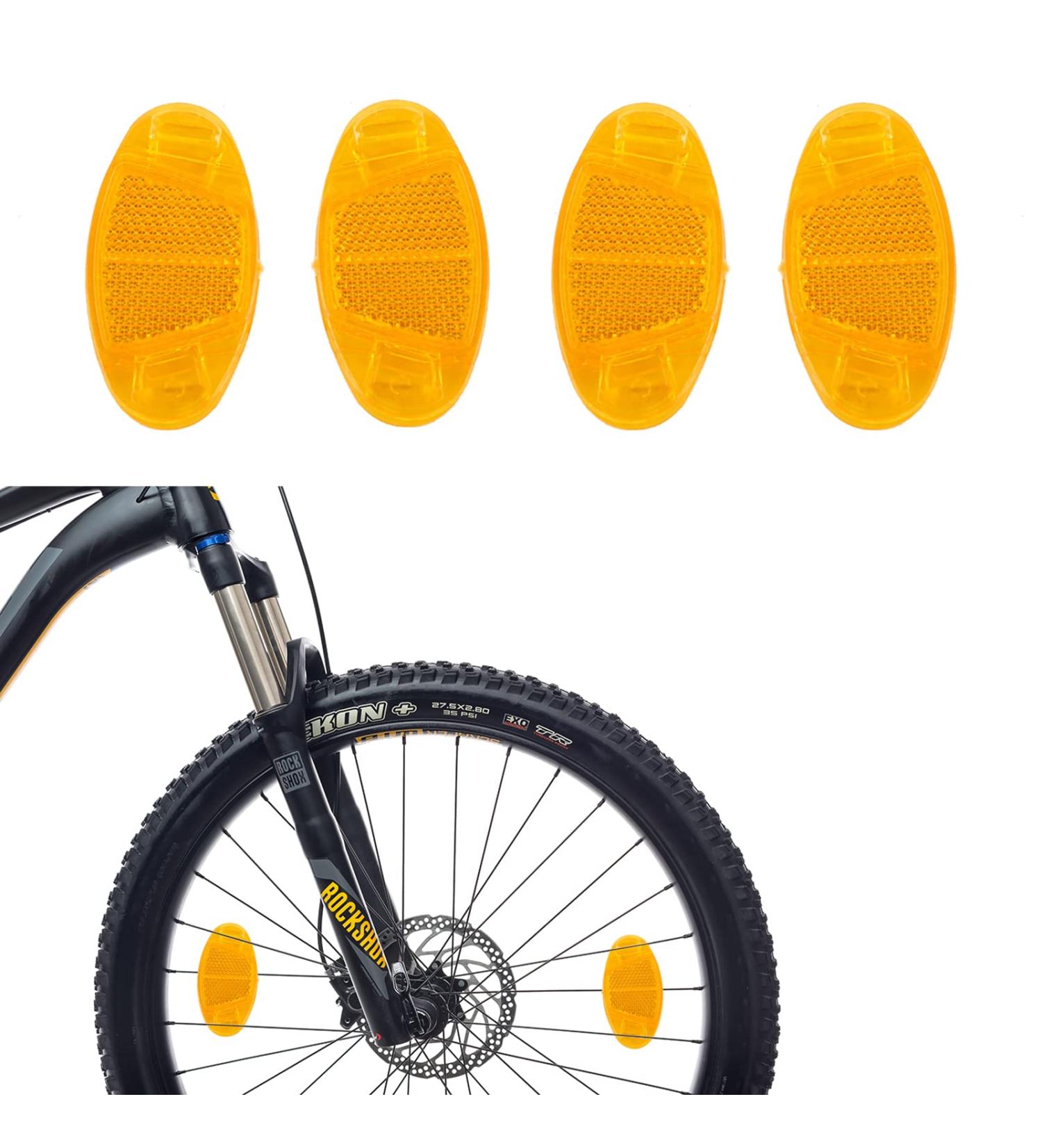 Xiwupo Cat Eye Reflectors Set for Bikes - Unisex Bicycle Reflectors | 4-Pack for Enhanced Safety - Buy Online on SooperMarket.com