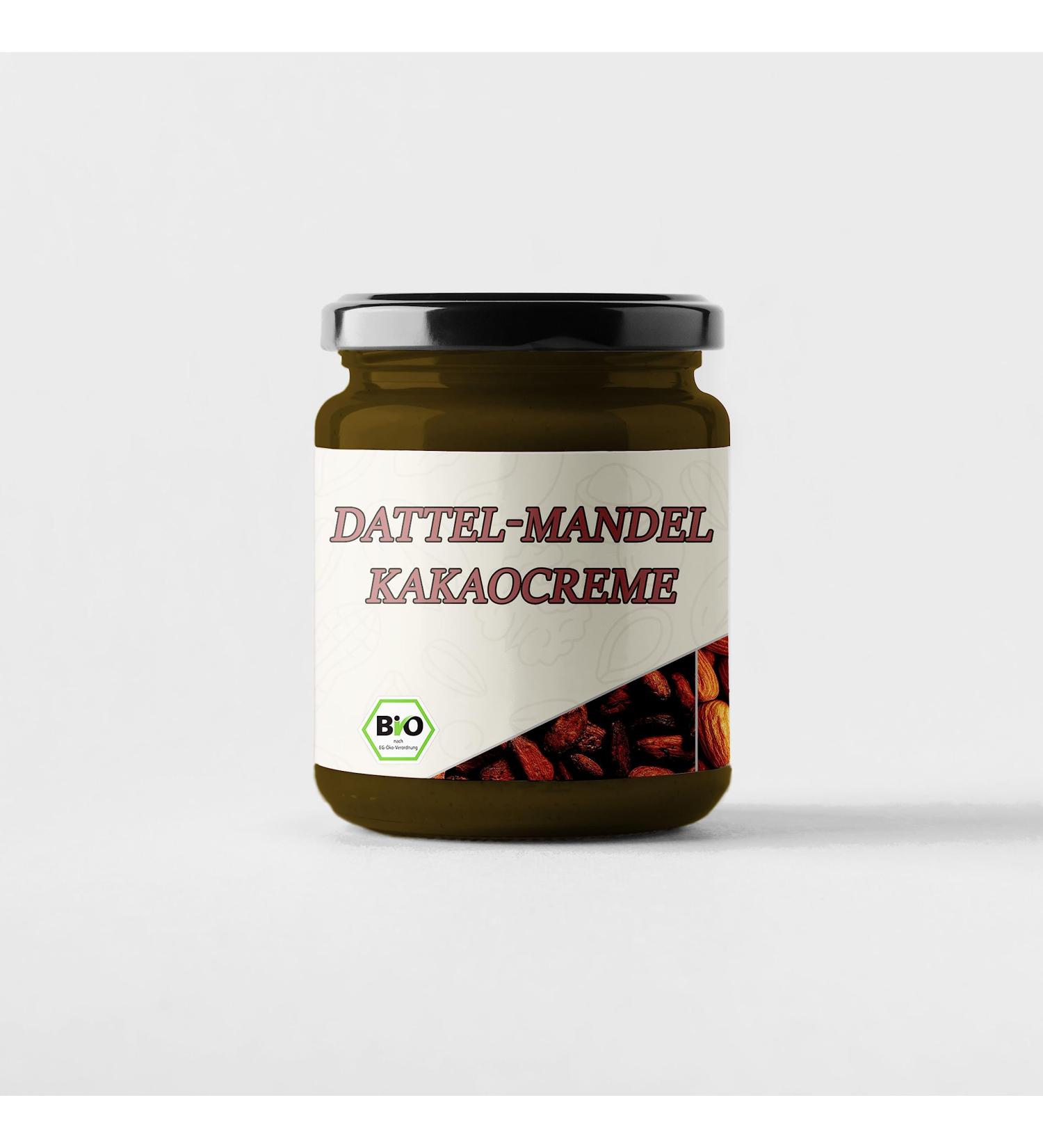 Mynatura Bio Almond-Date Cocoa Cream | Creamy Spread with Almonds & Dates | 2x500g Glass Jars - Sweet & Hearty Delights - Buy Online on SooperMarket.com