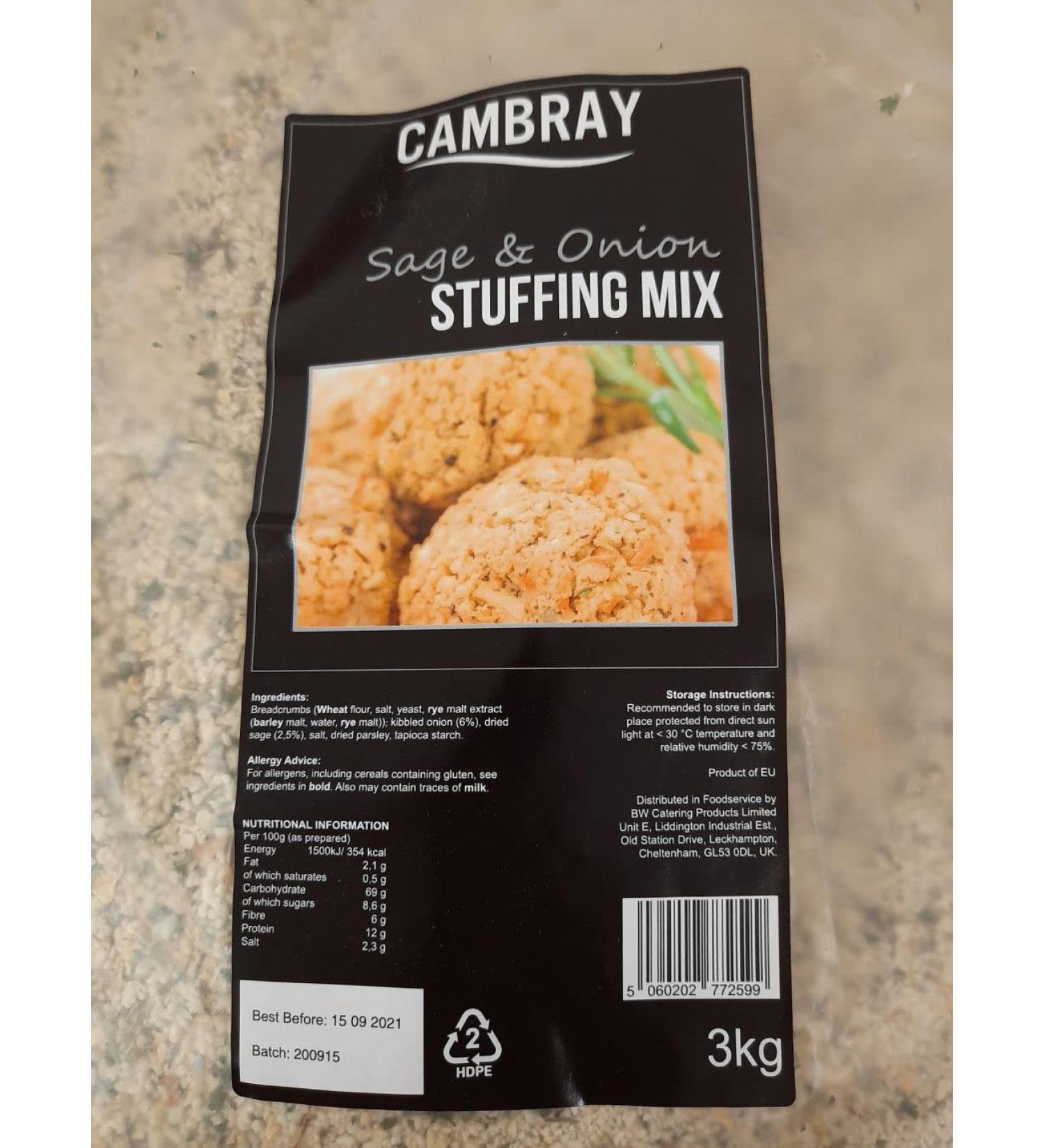3kg Sage and Onion Stuffing Mix