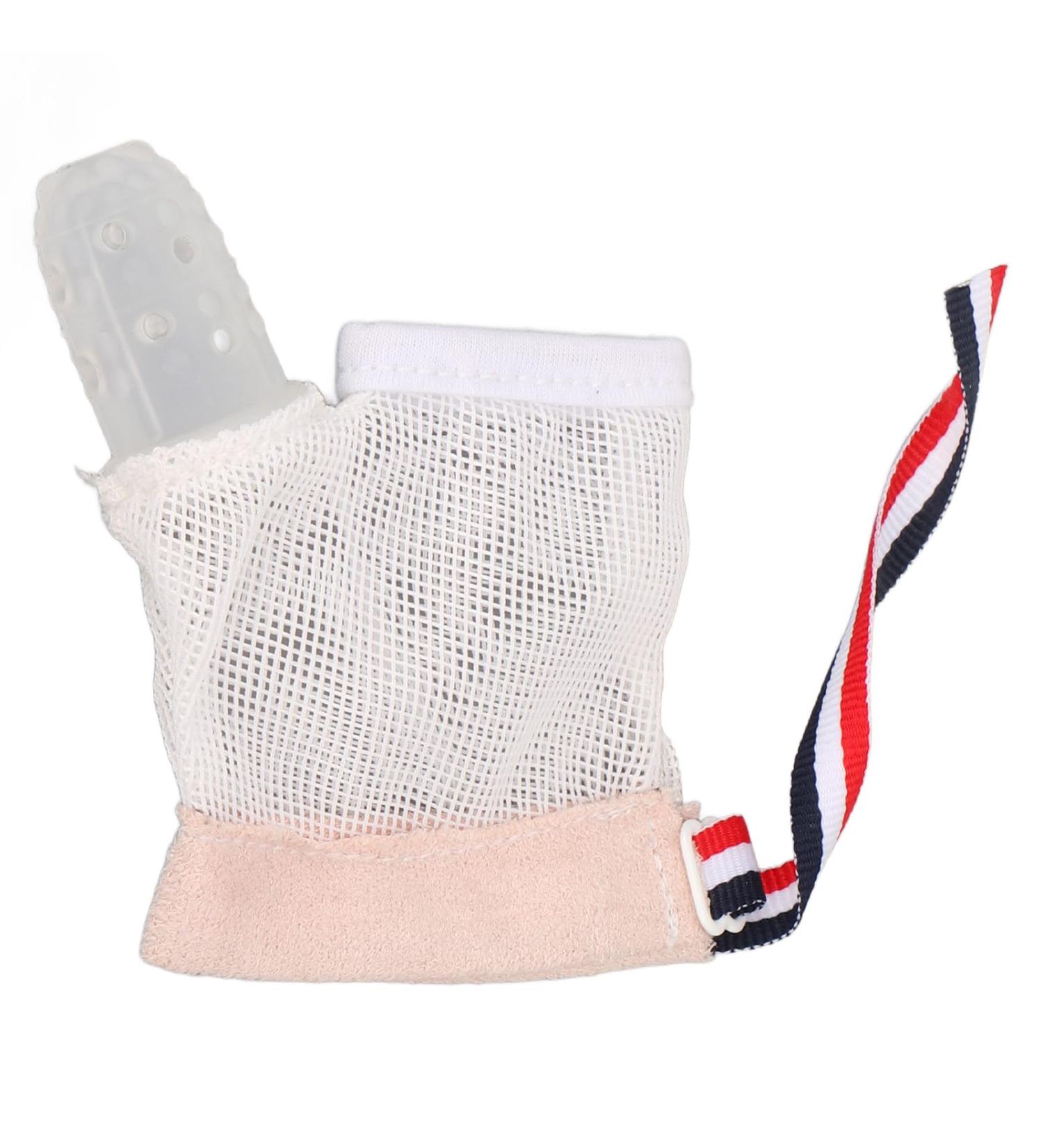 Buy Baby Anti-Sucking Gloves - Soft Mesh Silicone Breathable Protection for Toddlers | Stop Thumb Sucking & Finger Sobering - International Shipping Available - Buy Online on SooperMarket.com
