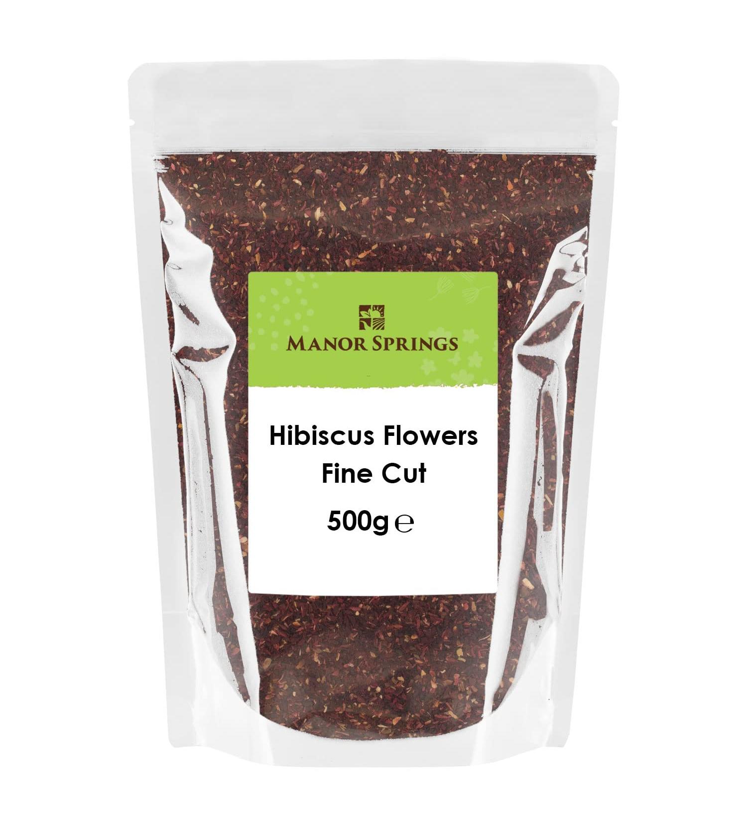 Hibiscus Flowers Fine Cut Loose Tea 500g by Manor Springs