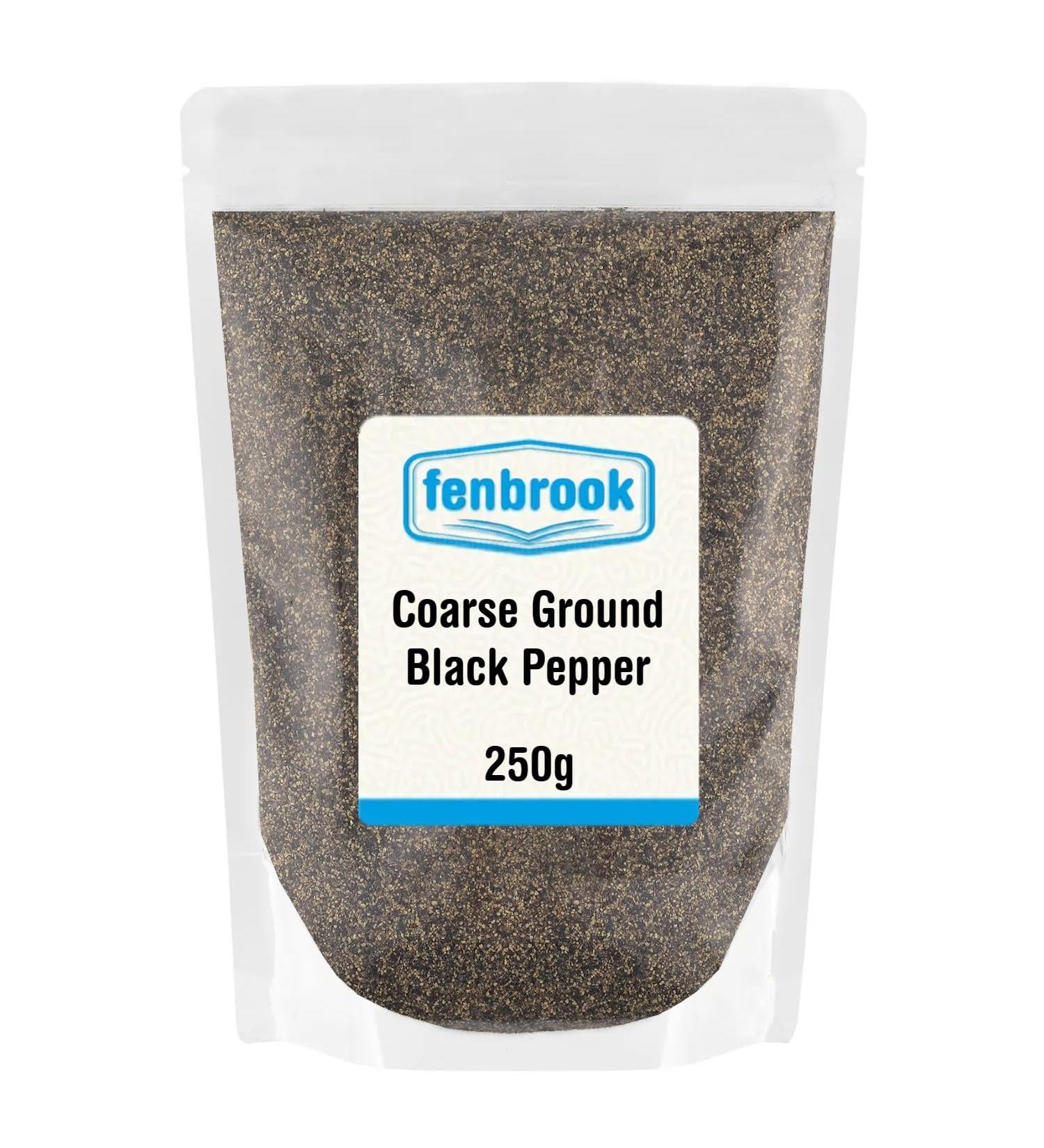 Cracked Black Pepper (Coarse Ground) 250g by Fenbrook