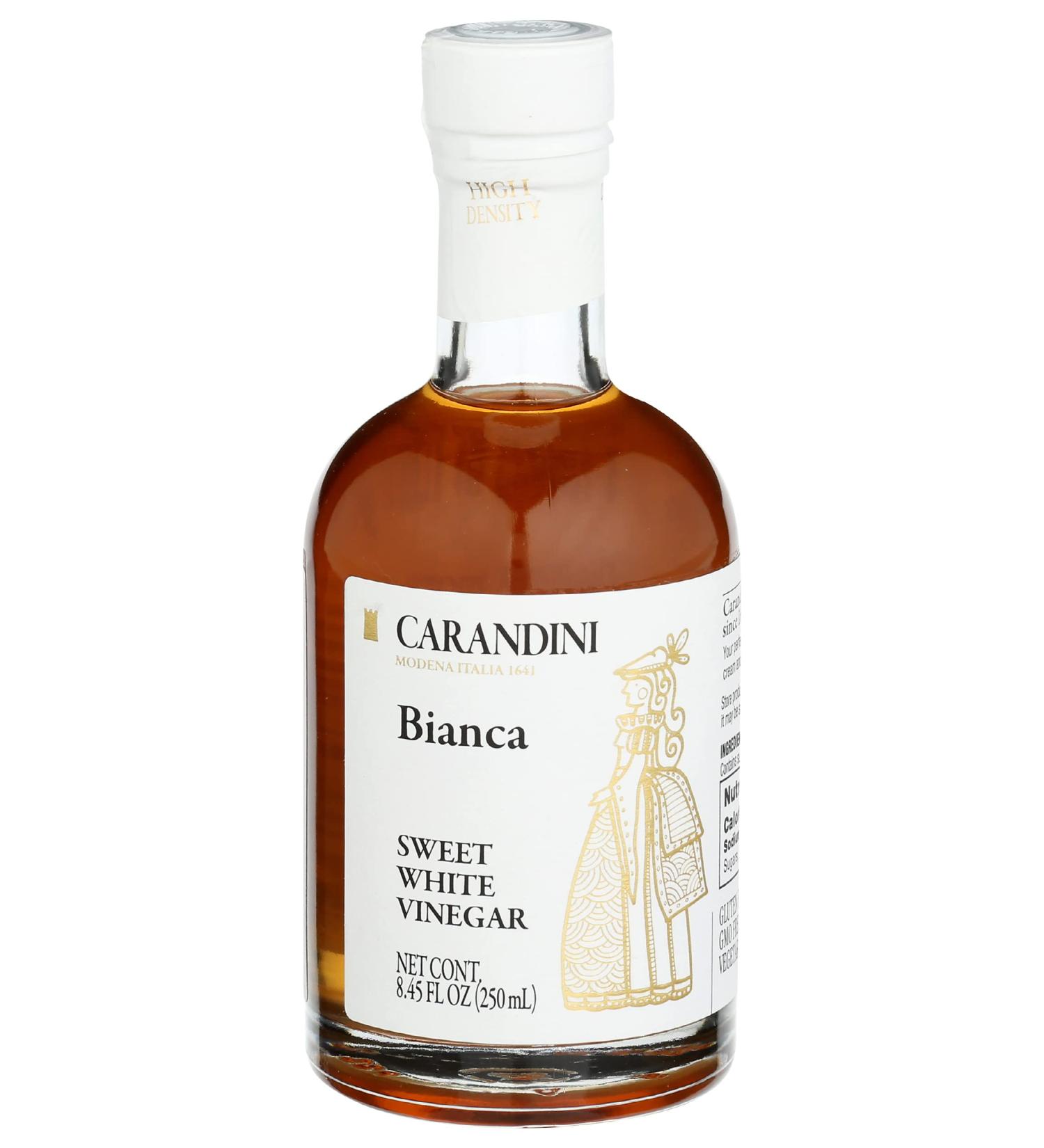 Carandini White Sweet Bianca Vinegar - 8.45 Fl Oz | Premium Italian Condiment - Buy Online on SooperMarket.com