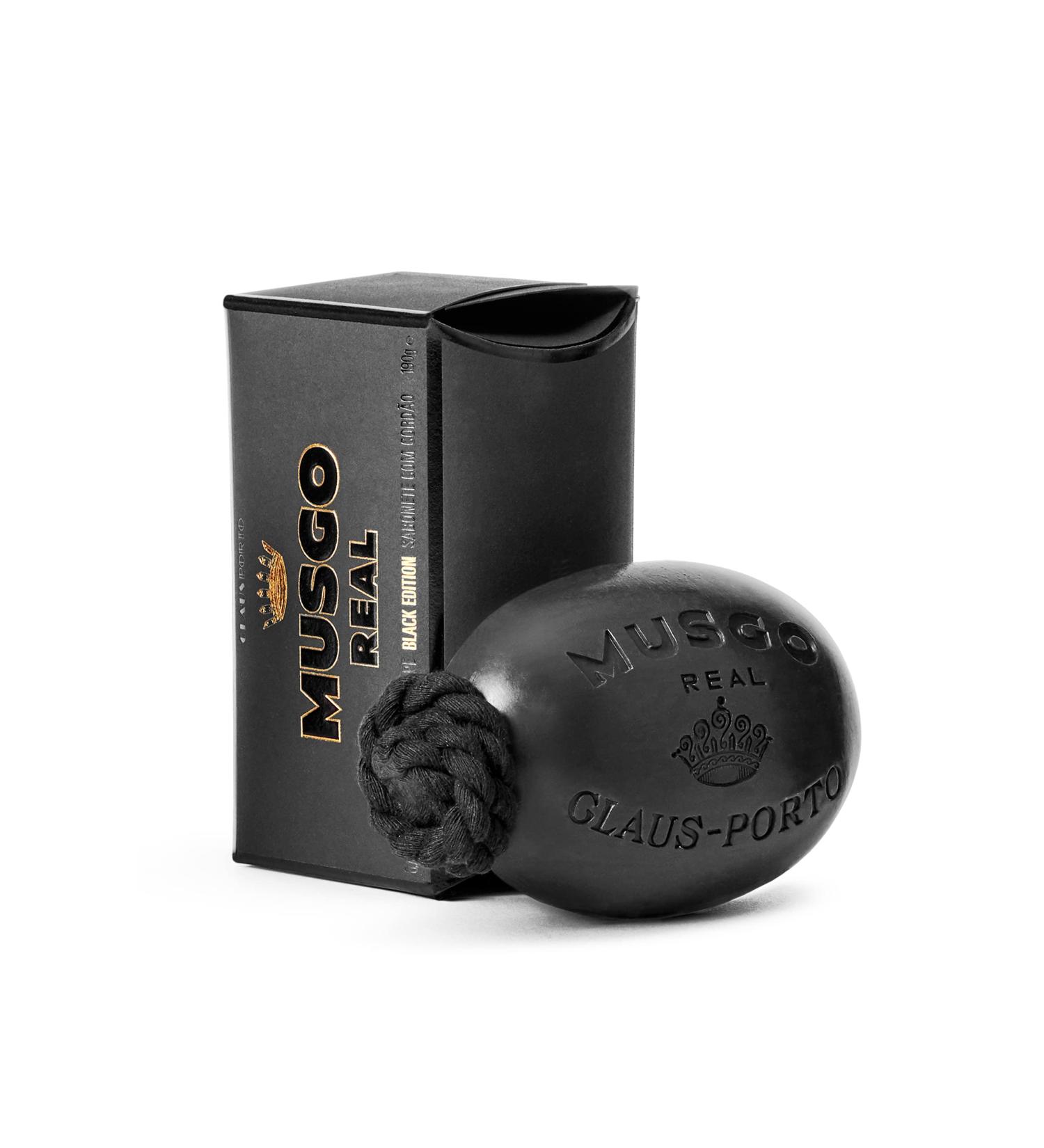 Claus Porto Black Edition Soap on a Rope - 190g (6.7 oz) - Luxurious International Shipping - Buy Online on SooperMarket.com