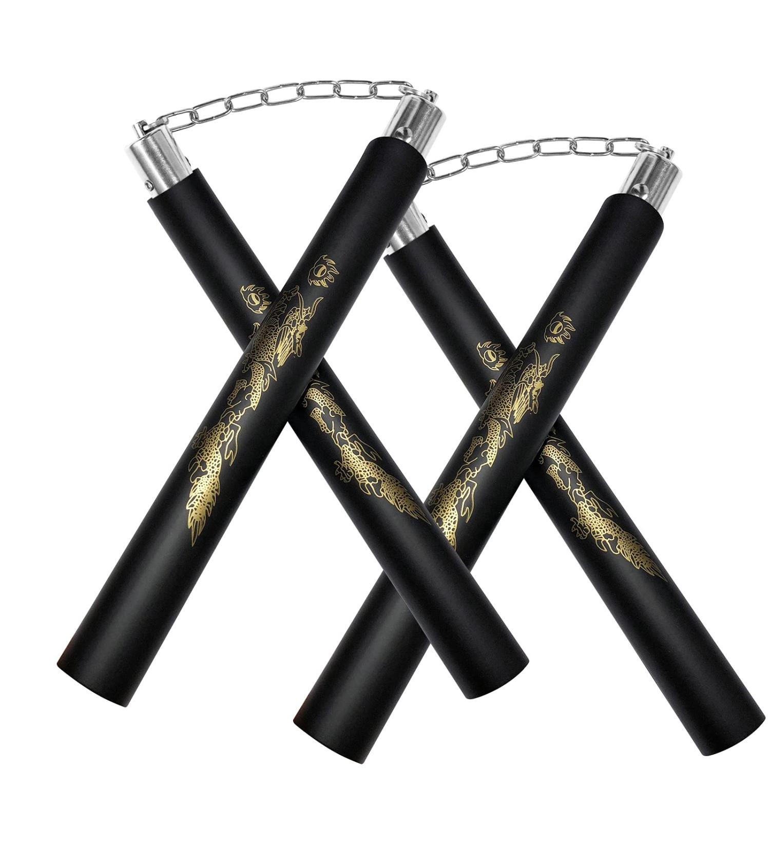 Zalani Safe Foam Rubber Training Nunchucks (2 Pack Black) - Ideal for Safe and Effective Martial Arts Practice - Buy Online on SooperMarket.com