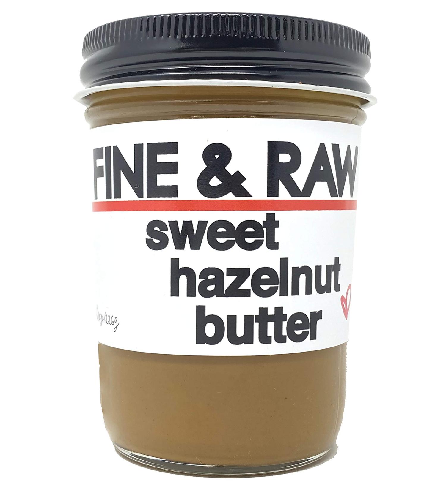 Fine & Raw Organic Hazelnut Butter Spread 8oz - Vegan & Organic Sweet Hazelnut Spread - Buy Online on SooperMarket.com