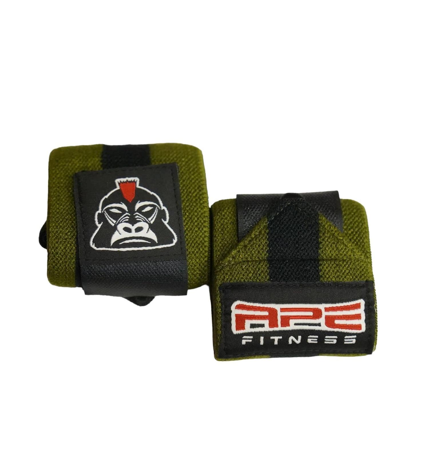 APE FITNESS 15 Heavy Duty Weightlifting Wrist Wraps with Thumb Loops - Green - Buy Online on SooperMarket.com