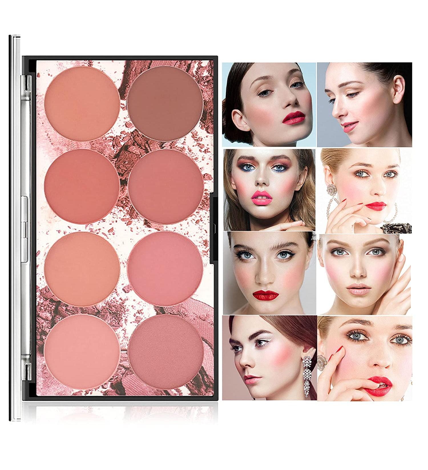 Beteligir 8 Colors Face Blush Palette - Matte & Shimmer Professional Makeup for Women & Girls Lightweight Contour & Highlight - International Shipping Available - Buy Online on SooperMarket.com