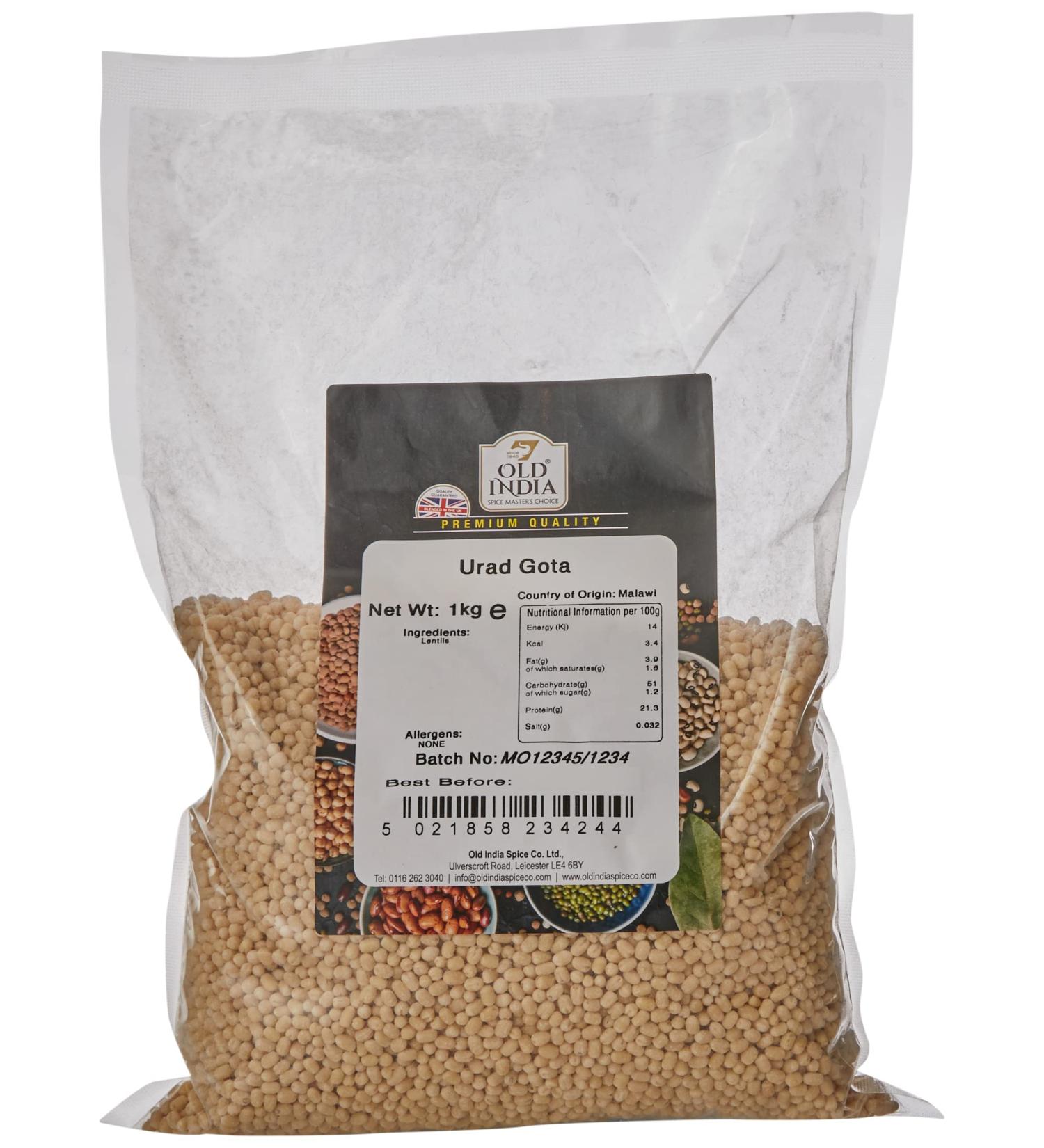 Old India Urad Gota 1kg - Premium Quality Black Gram Whole | Shop Now - Buy Online on SooperMarket.com