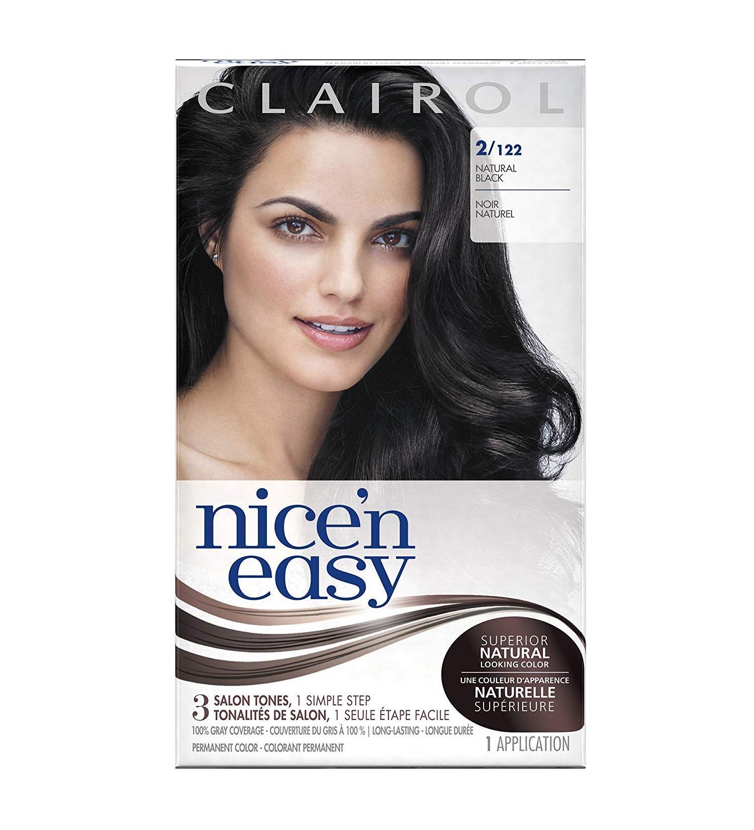 Clairol Nice 'n Easy Permanent Color 2/122 Natural Black 1 ea