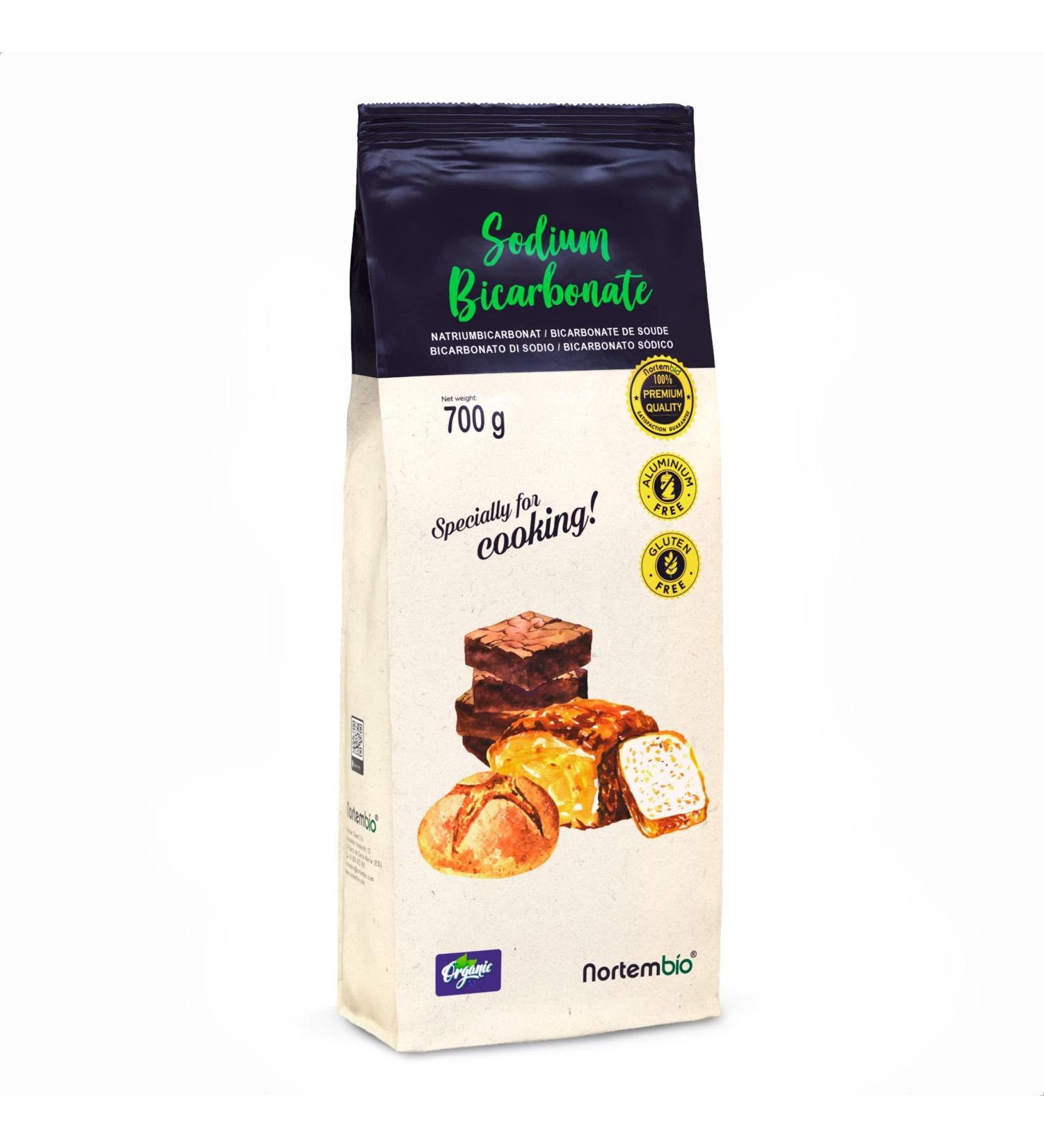 Nortembio Ecological Soda Powder 700g | Food Quality Sodium Bicarbonate | Aluminum-Free Baking Powder | Natural Backsoda with E-Book Included - Buy Online on SooperMarket.com