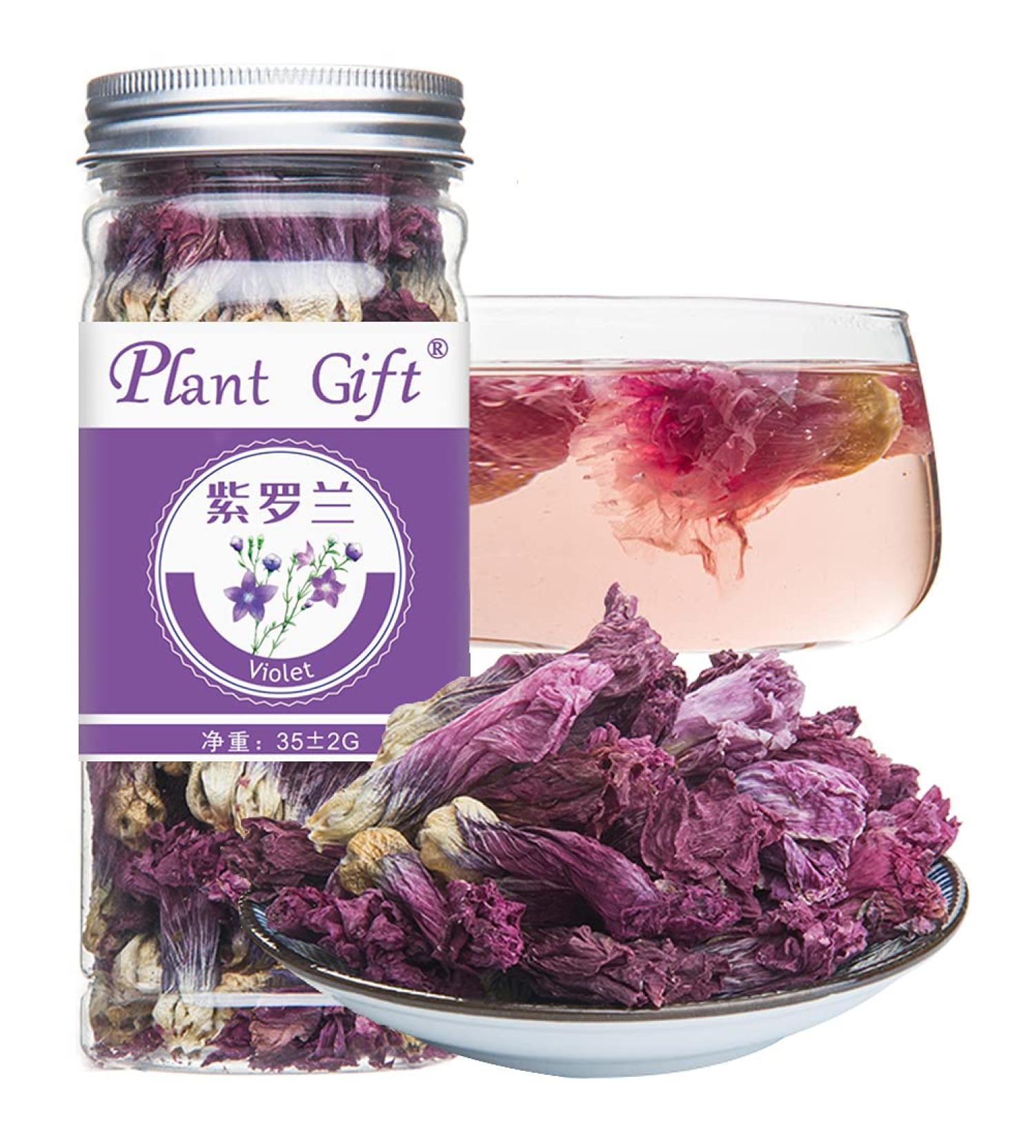 Dried Violets 35g - Sweet Violet Tea and Edible Flowers for Natural Food Coloring - Buy Online on SooperMarket.com