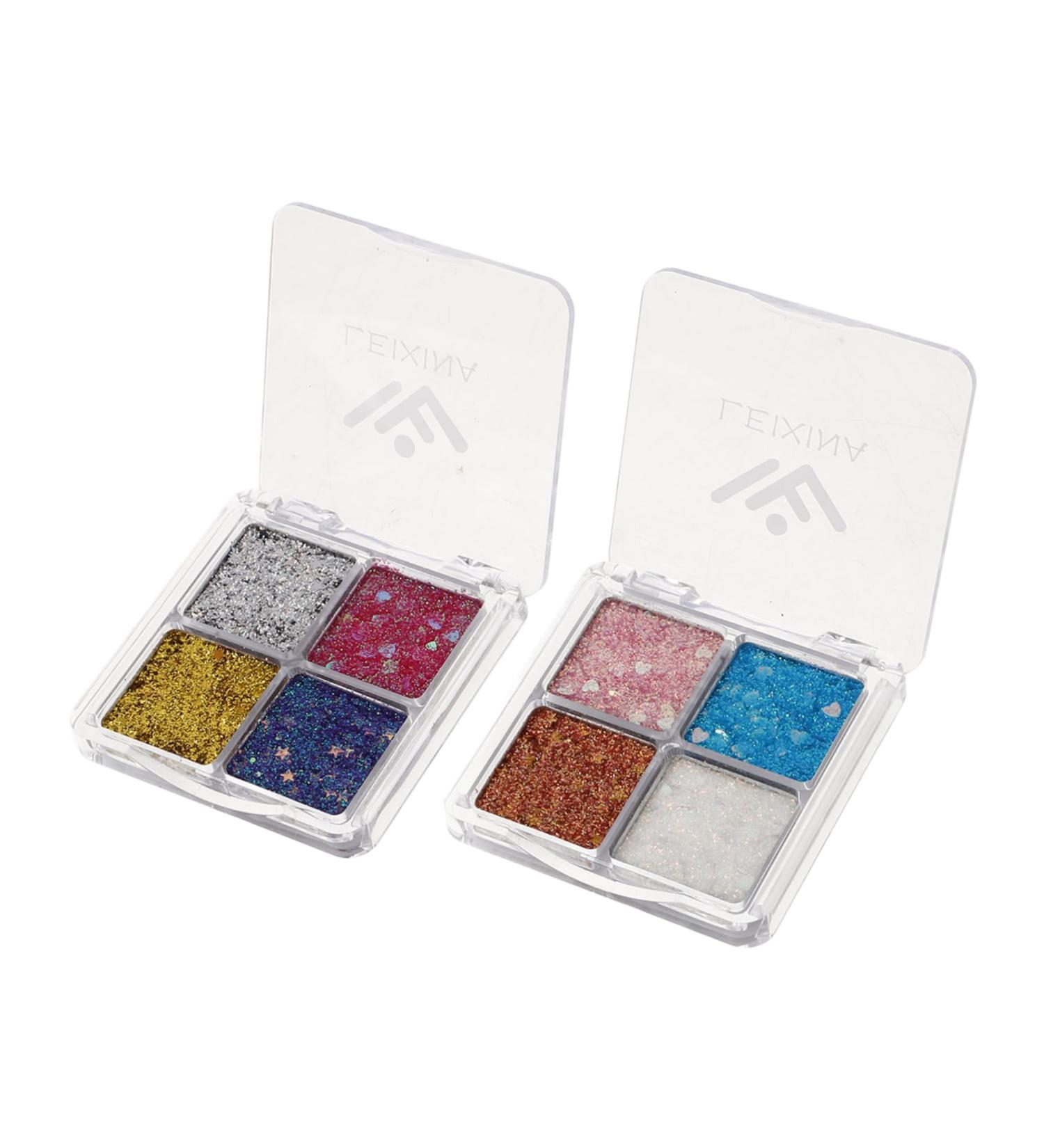 HAPINARY 2pcs Glitter Eye Makeup Glitter Sequins Eyeshadow Face Glitter Chunky Glitter Eyeshadow Eyeshadows - Buy Online on SooperMarket.com