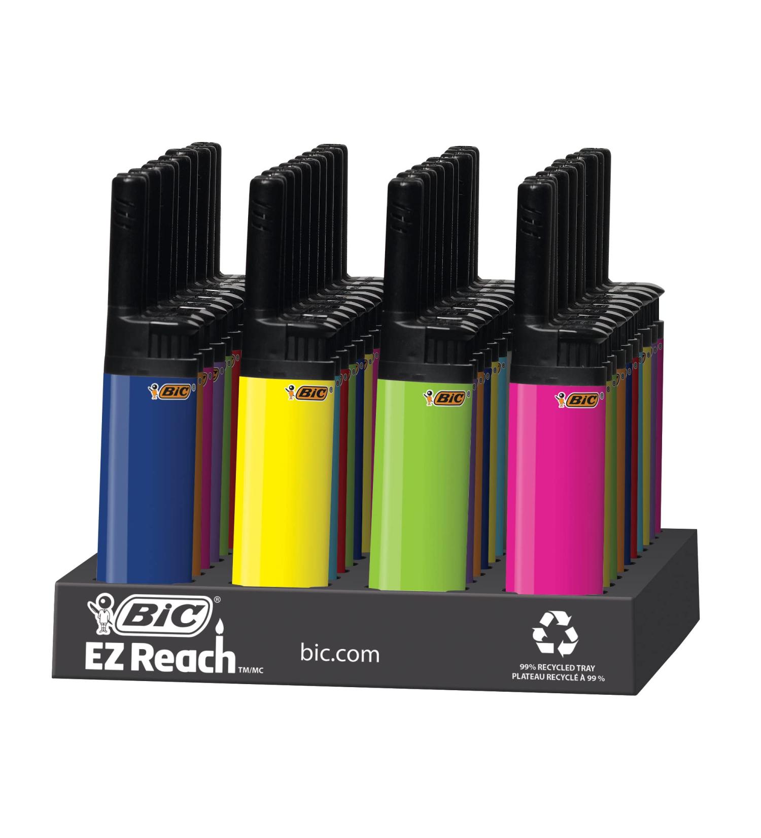 BIC EZ Reach Lighter Assorted Colors 40-Pack (Colors Will Vary) Great for Candle Lighting - Buy Online on SooperMarket.com
