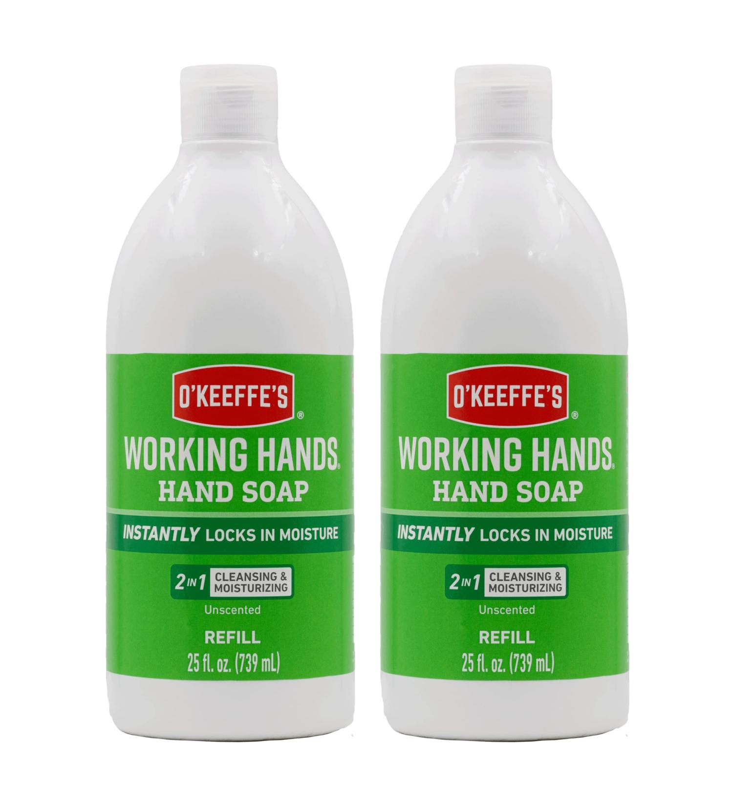 O'Keeffe's Working Hands Moisturizing Hand Soap 25oz Refill, Unscented - Pack of 2 - Buy Online on SooperMarket.com