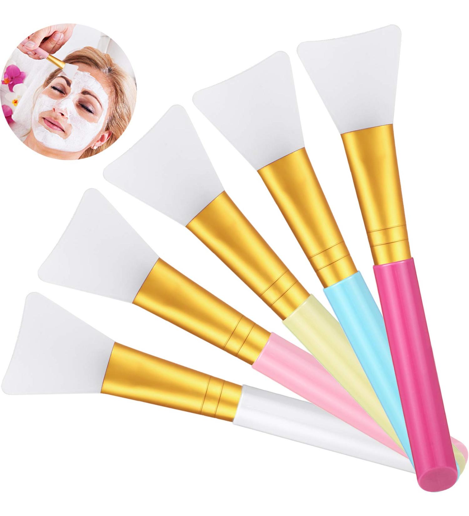30 Pieces Silicone Face Mask Brushes | Soft Applicators for Mud Masks & Beauty Tools | 5 Colors Available - Buy Online on SooperMarket.com