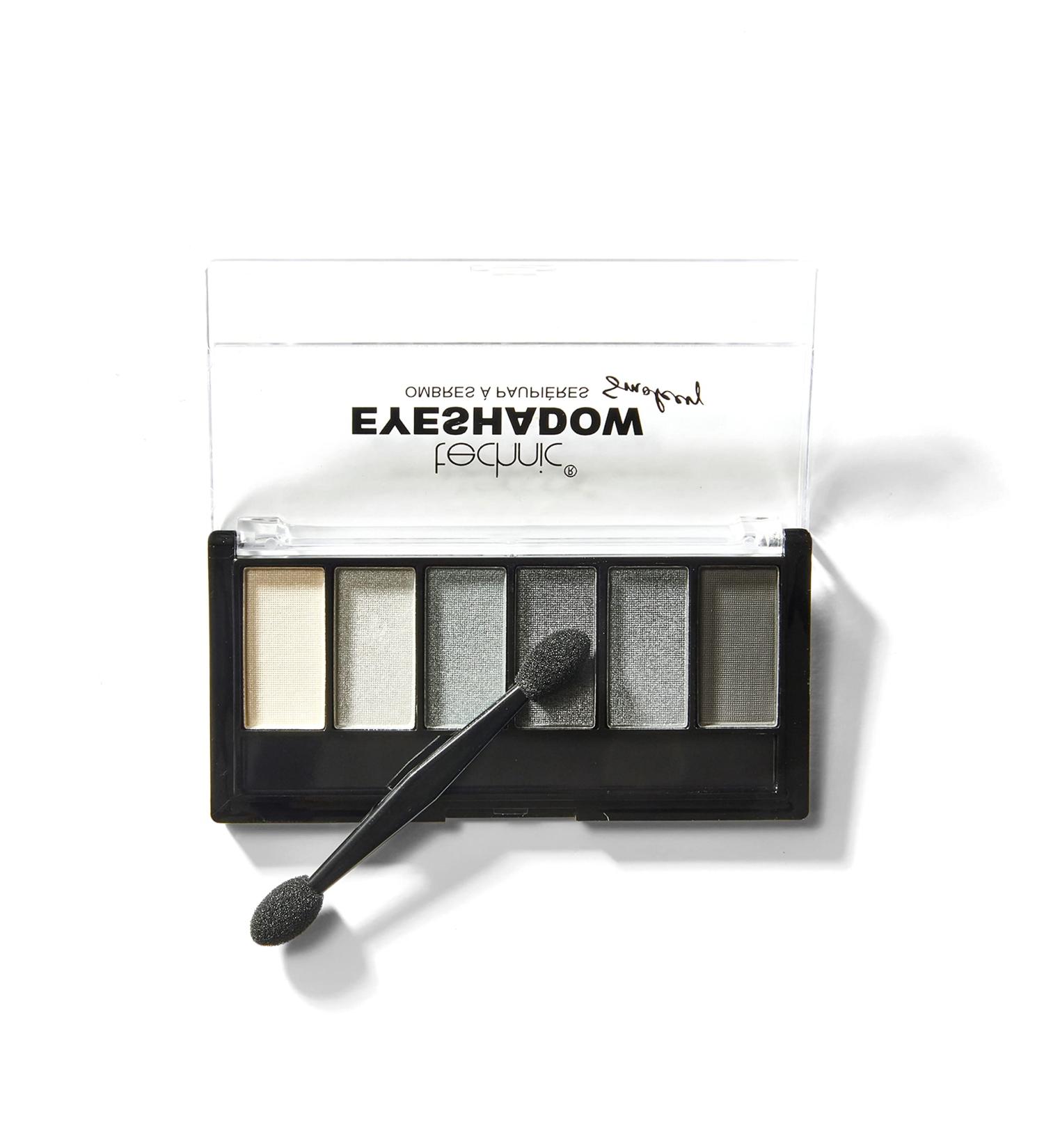 Technic Smokey Eyeshadow Palette - 6 Pigmented Matte & Shimmer Shades for Professional Smokey Eye Look - True Grey Silver and Charcoal Shades - Long Lasting Coverage - 7.2g (Pack of 1) - Buy Online on SooperMarket.com