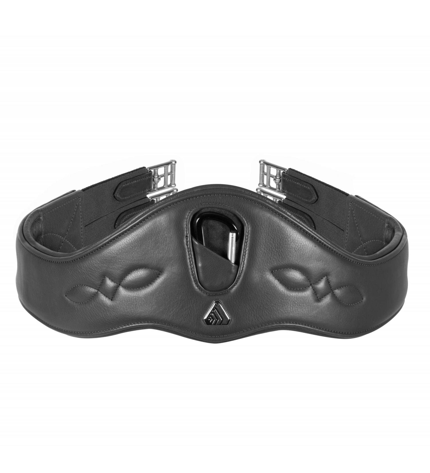 Shires Velociti Lusso Anatomical Girth - Black Black 42"