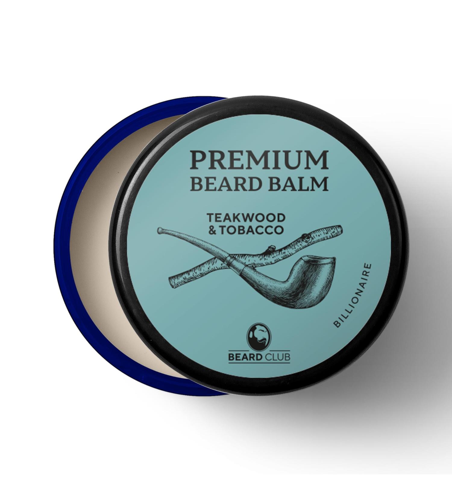 Beard Club Billionaire Beard Balm: Premium Conditioner for Men - Natural & Organic Softener, Shaping, Styling - Prevents Itching, Flaking - Butter Wax - Buy Online on SooperMarket.com