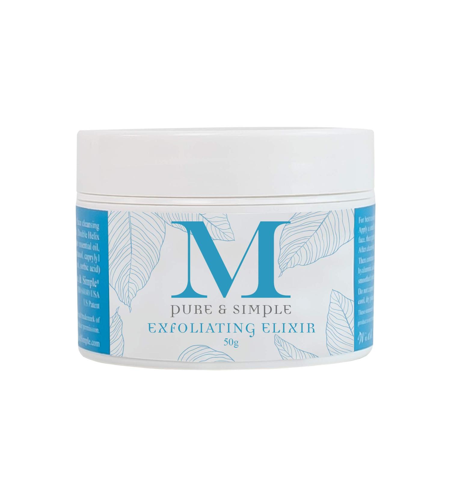 Organic Exfoliating Face Scrub - Double Helix Water Honey & Himalayan Pink Salt (50g) for Glowing Skin | All-Natural Ingredients International Shipping - Buy Online on SooperMarket.com