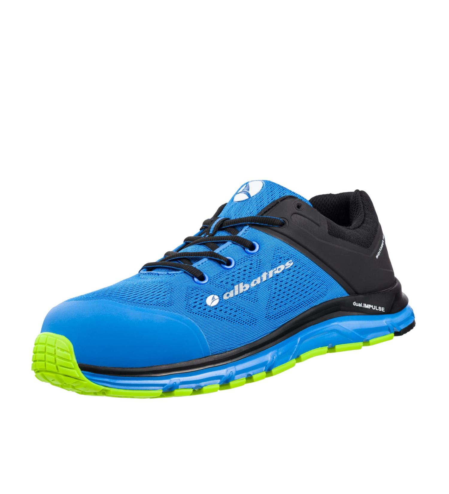 Albatros Lift Impulse S1P ESD Safety Shoe - Metal-Free Slide & Heat-Resistant Work Shoe for Men - Size 45 EU - Blue - Buy Online on SooperMarket.com