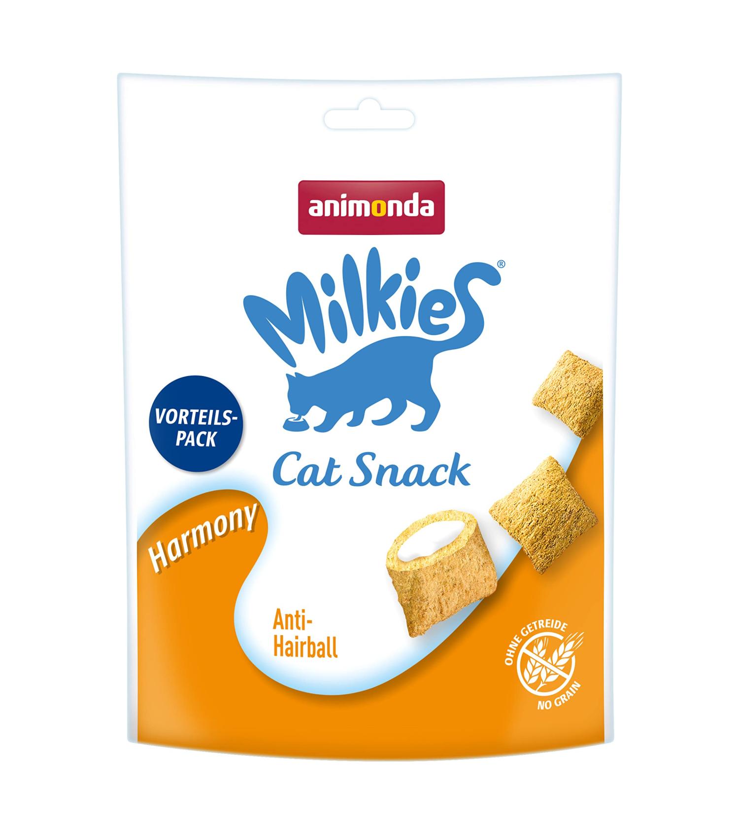 Animonda Milkies Harmony - Grain-Free Crunchy Pillows for Cats | 6 x 120g Cat Snack - Buy Online - Buy Online on SooperMarket.com