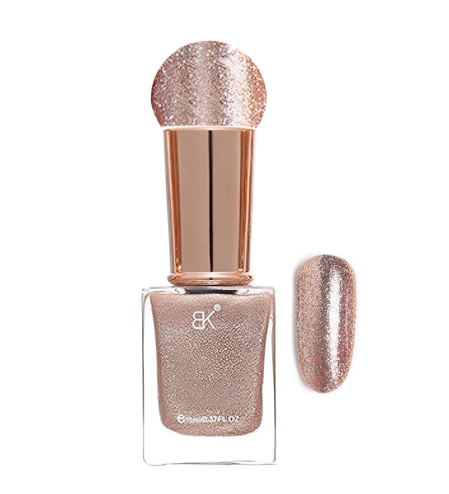 Glitter Nail Polish - Champagne Gold Nail Varnish Quick Dry Nail Polish Long Lasting Glitter Nail Varnish Gel No Need Baking Nail Polishes for Women Girls DIY Home Manicure Polish Nails (11ML) - Buy Online on SooperMarket.com