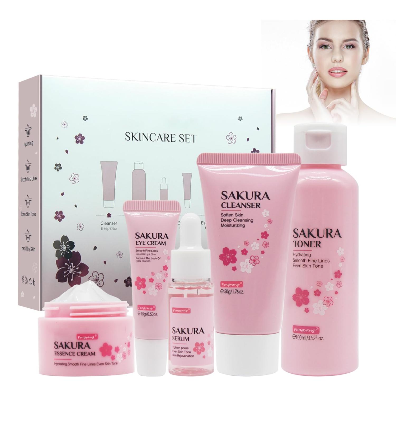 Shop Skin Care Sets & Gifts for Women | Mild Non-Irritating Face Care with Cherry Blossom Extract - Buy Online on SooperMarket.com