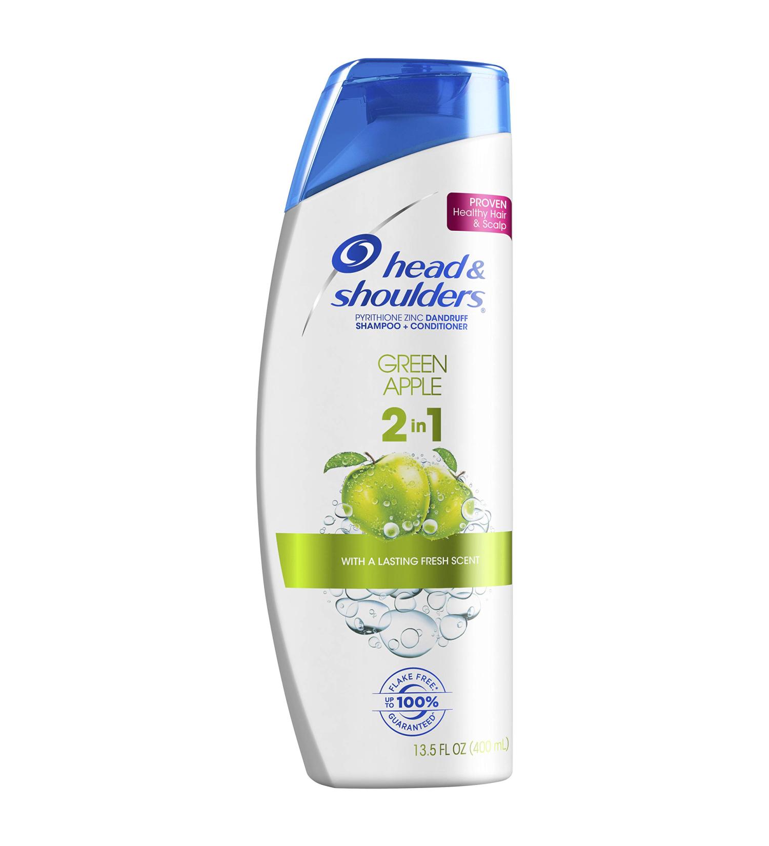Head and Shoulders Green Apple Anti-Dandruff 2-In-1 Shampoo & Conditioner - 13.5 fl oz - Buy Online on SooperMarket.com