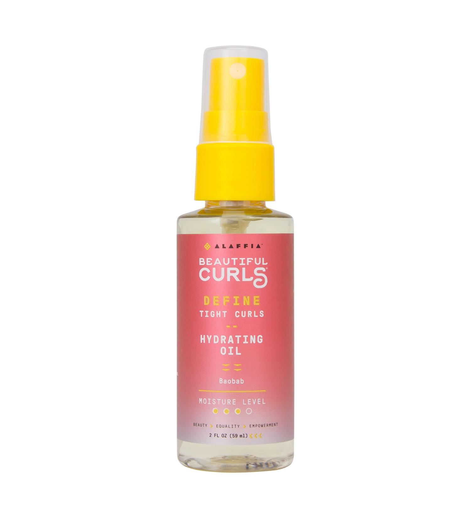 Alaffia Beautiful Curls Define Hydrating Oil Spray - Argan & Baobab for Thick Curls Revitalizes Dry Hair 2 Fl Oz - International Shipping Available - Buy Online on SooperMarket.com