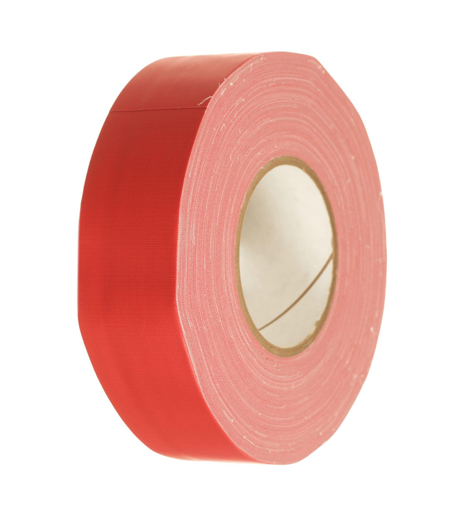 Outdoor Gaffer's Style Cloth Pickleball Court Tape, 2 Inches Wide, 204 Feet Long, Ultra Durable (Red)