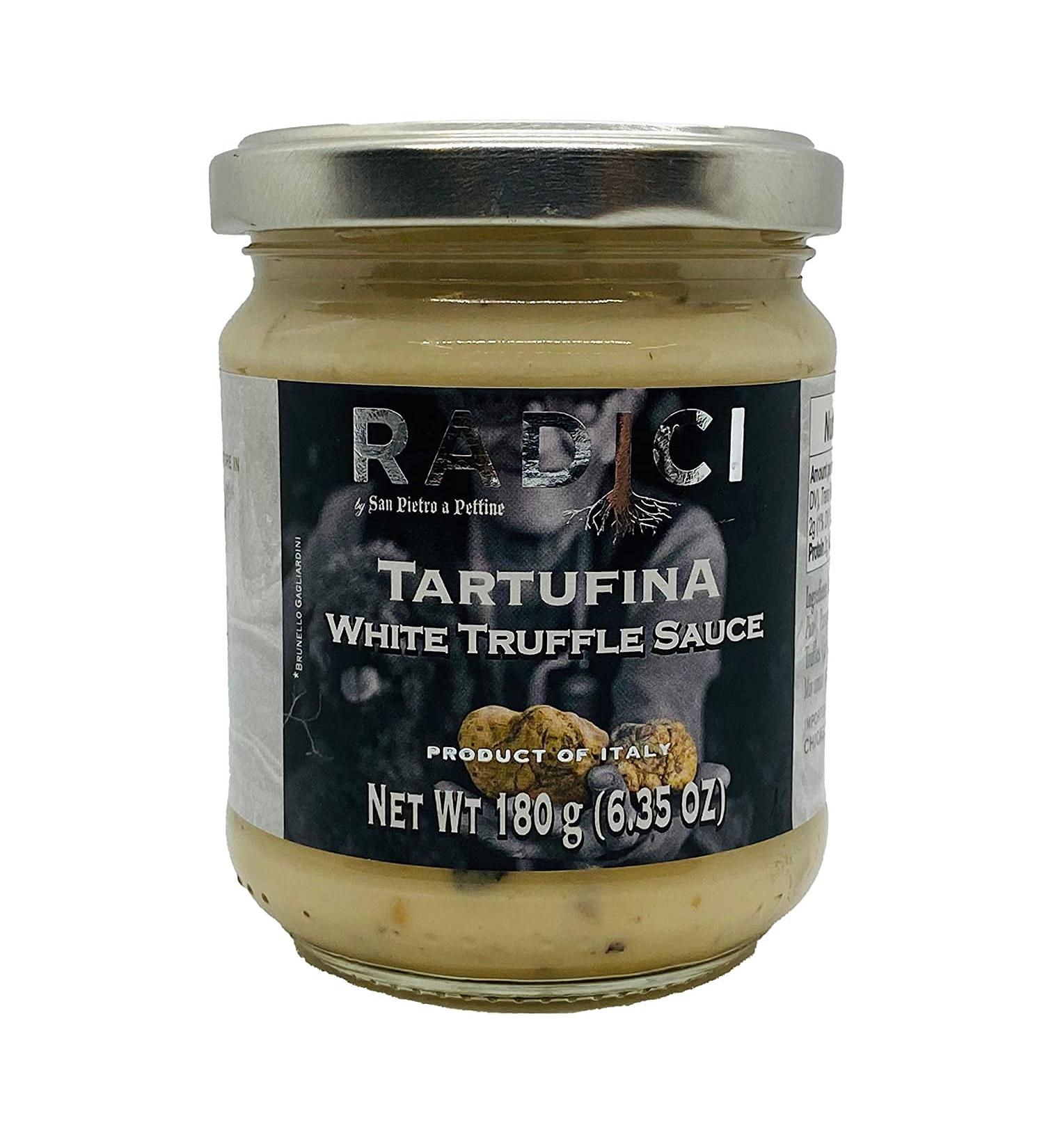 Tartufina Bianca White Truffle Sauce 6.35 oz - Imported from Italy (Umbria) | Gourmet Condiment - Buy Online on SooperMarket.com
