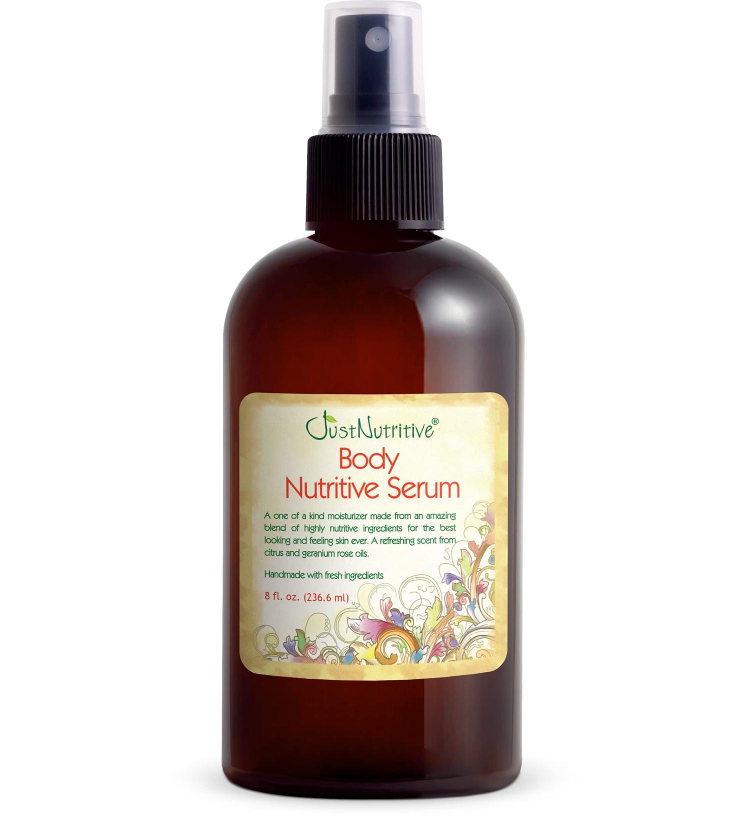 Body Nutritive Serum - Hydrating Body Oil for Outdoor Tanning | Natural Skin Moisturizer for Sun Kissed Glow - Just Nutritive 8 Oz - Buy Online on SooperMarket.com
