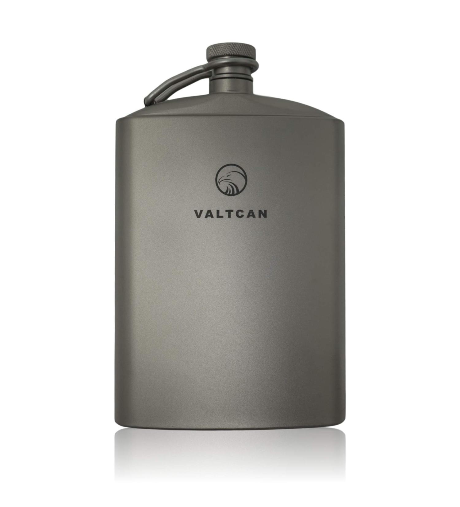 Valtcan Titanium Hip Flask Canteen - Military Design - 260ml / 8.8 oz Capacity - Buy Online on SooperMarket.com
