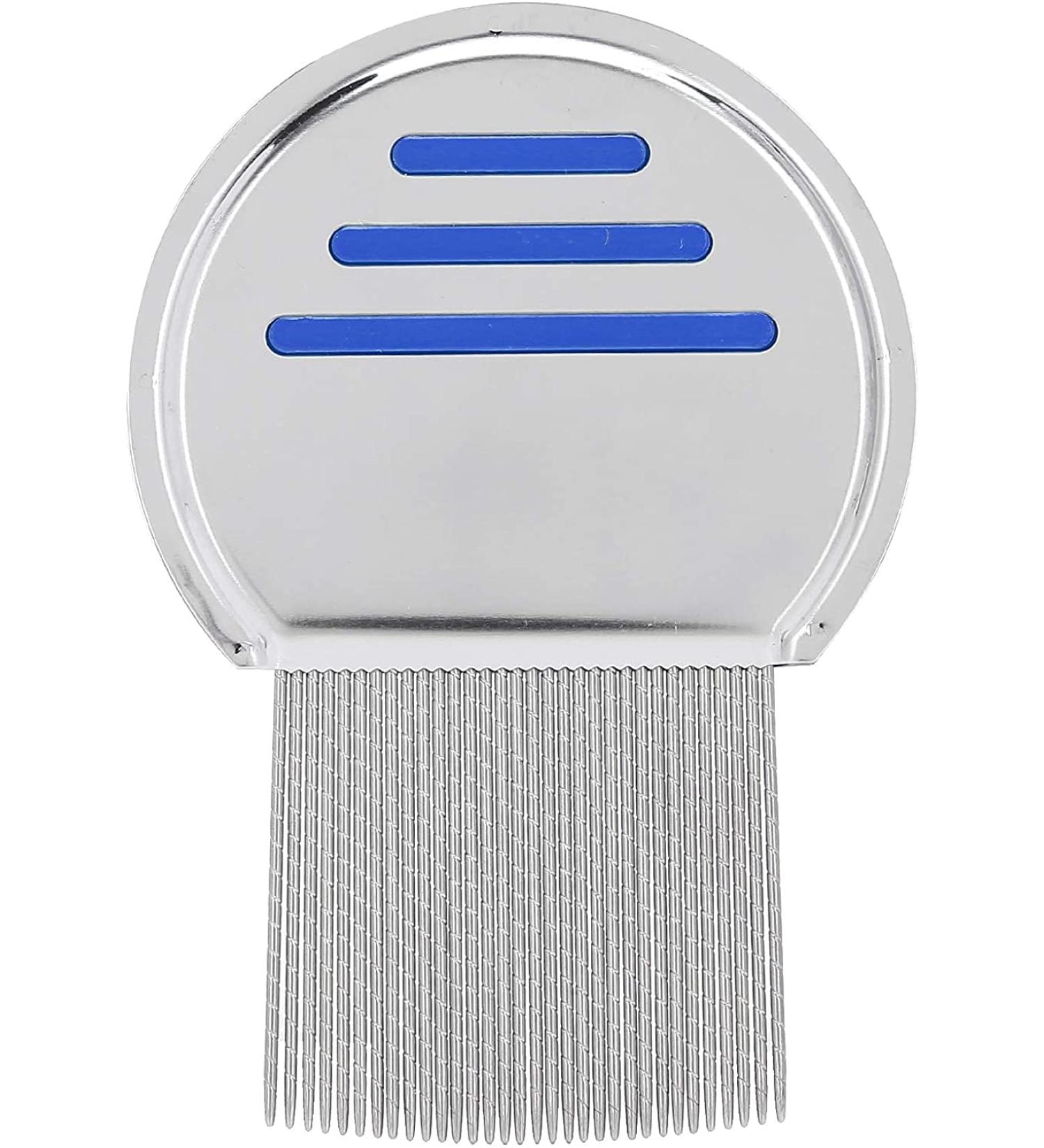 U-K Head Lice Comb Professional Stainless Steel Lice Nits Comb Portable Louse Removal Comb for Effectively Get Rid of Hair Lice and Nits(Blue) Useful As Shown - Buy Online on SooperMarket.com