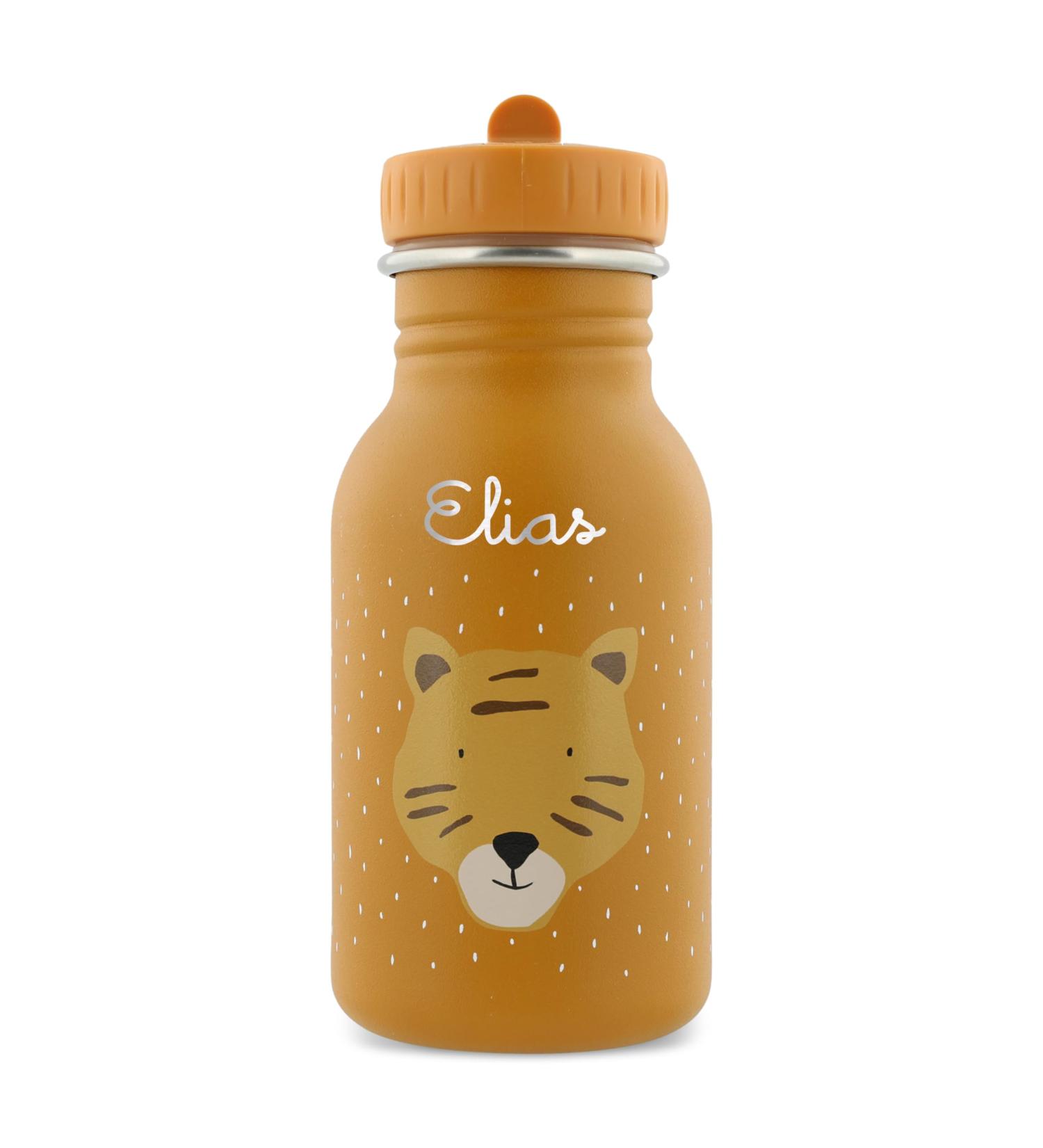 Trixie Baby Personalized Stainless Steel Tiger Drinking Bottle (350ml) - Leak-Proof Rust-Free & Kid-Friendly for Girls & Boys - Buy Online on SooperMarket.com