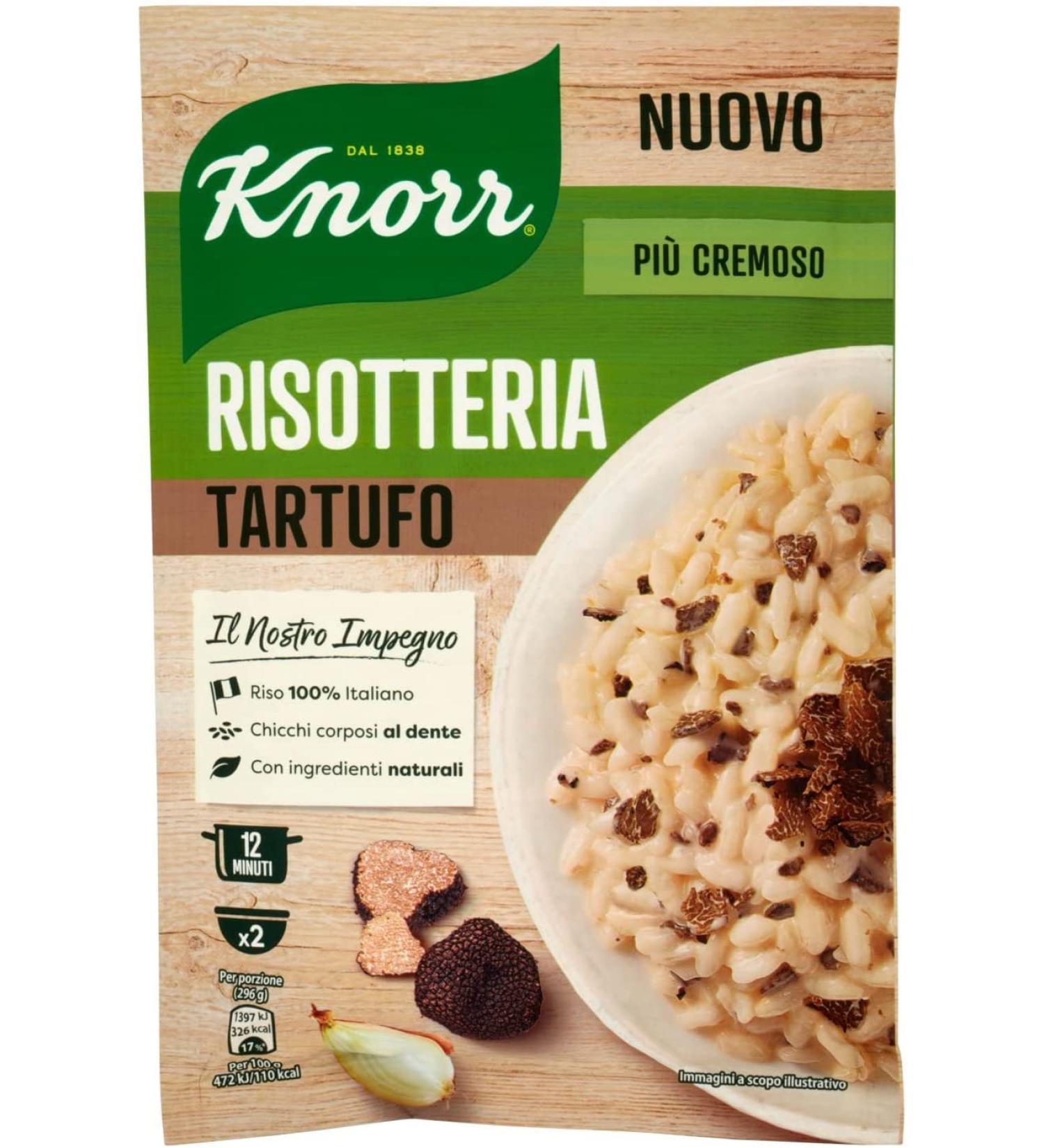 6x Knorr Risotto Tartufo Rice Truffle 175g - Authentic 100% Italian Ready Meals | International Shipping Available - Buy Online on SooperMarket.com